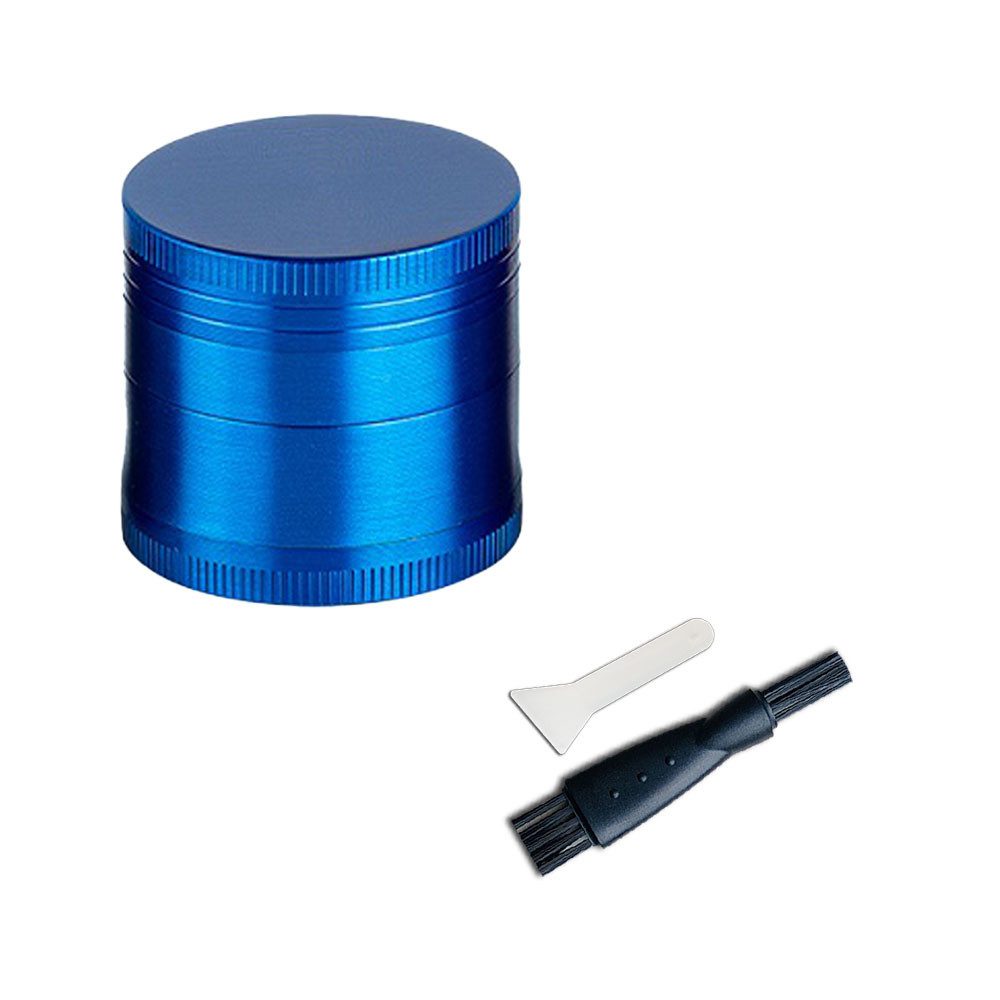 Coumo Kräutermühle Grinder Crusher, ⌀ 4 cm, Kräutermühle,Gewürzmühle, 4-teilig, Metall