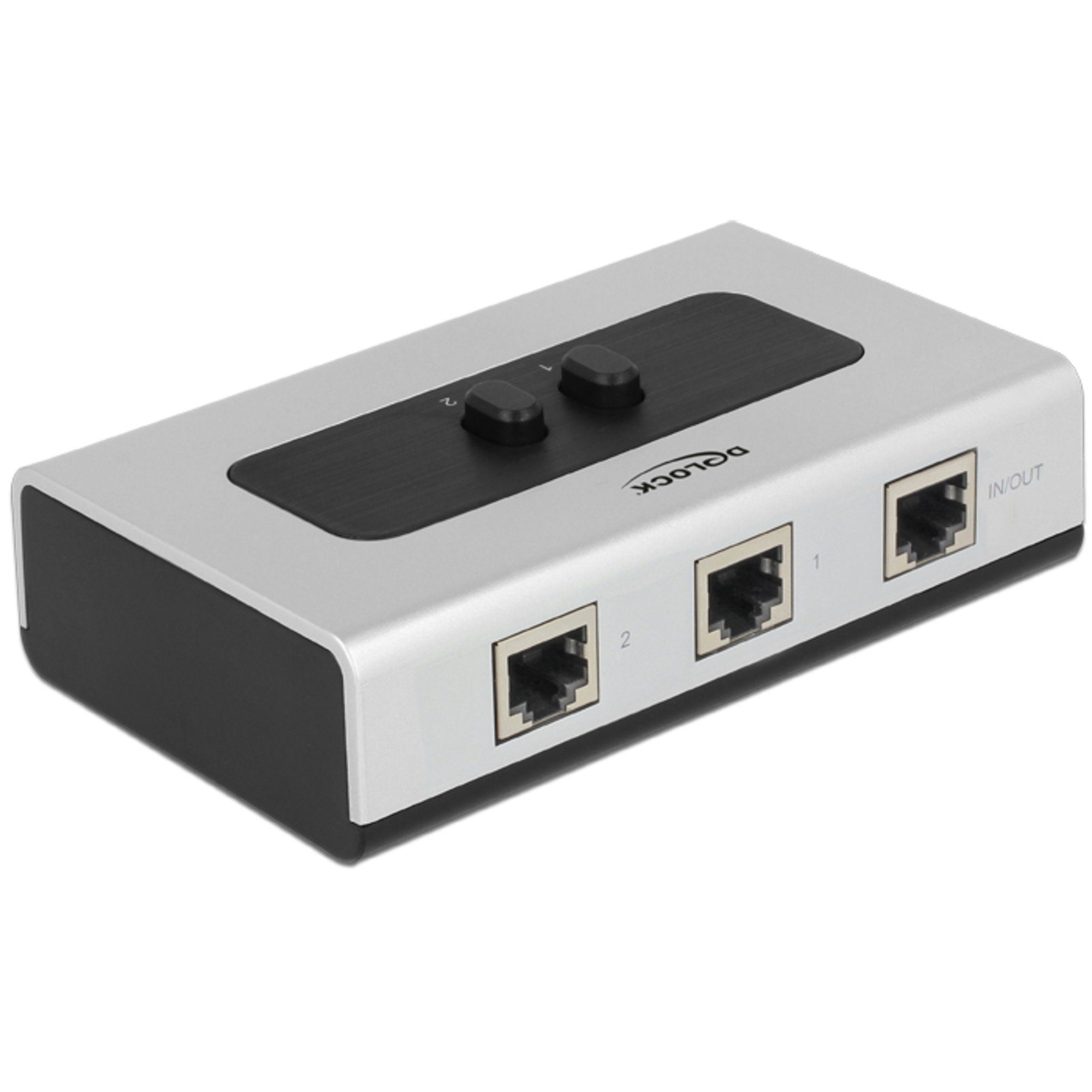 DeLOCK RJ-45 Umschalter, Switch, (2-Port, manuell, Netzwerk-Switch