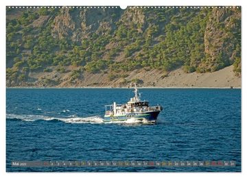 CALVENDO Wandkalender Boote mit Kulisse (Premium, hochwertiger DIN A2 Wandkalender 2023, Kunstdruck in Hochglanz)