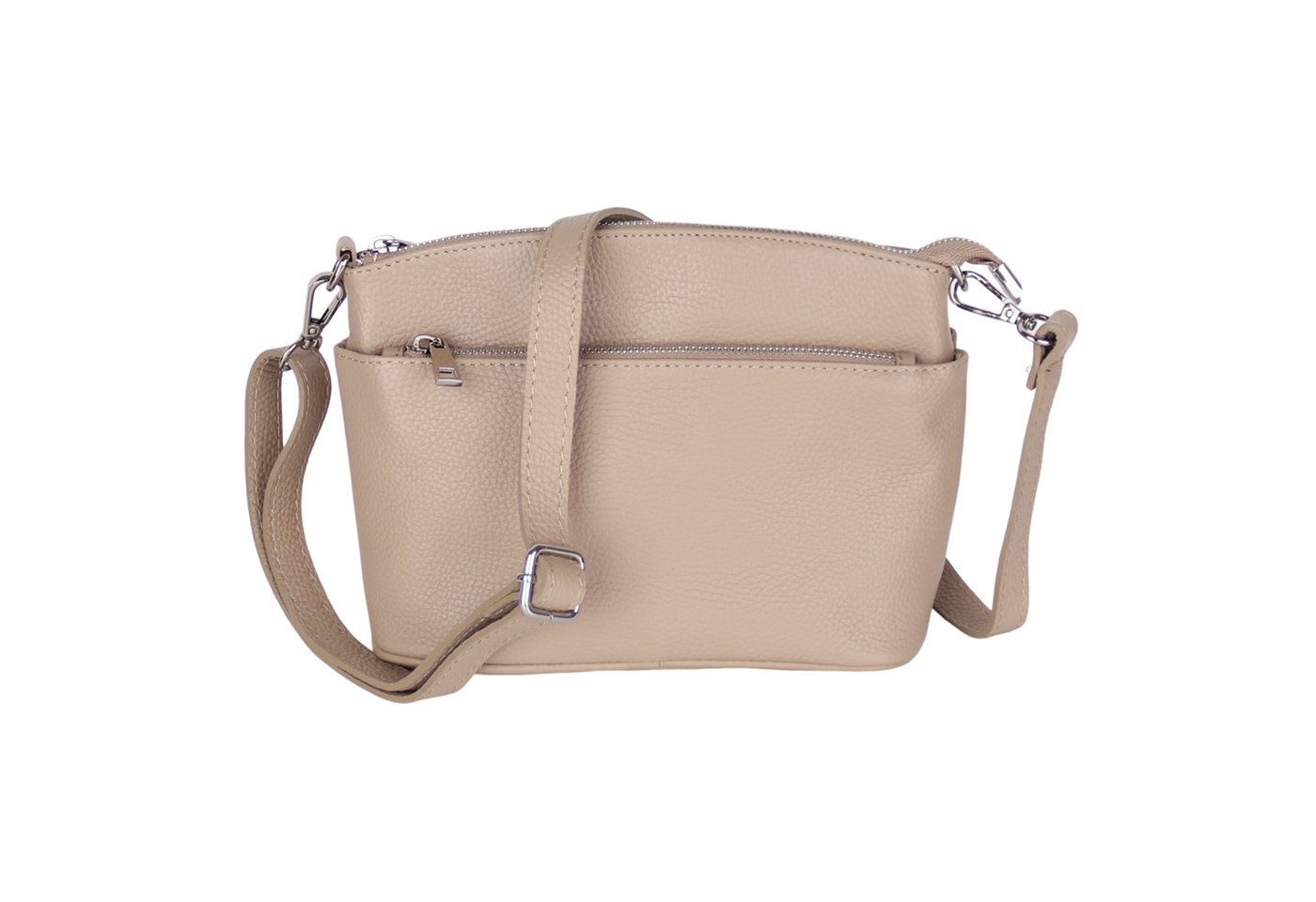 MIRROSI Umhängetasche Damen, Echtleder, Leder, Made in Italy, 25x17x10cm Klein (Schultertasche für jeden Anlass (1 Tasche mit 1 oder 2 Gurte), Crossbody Bag, Schwarz, gemusterten& verstellbaren Schulterriemen