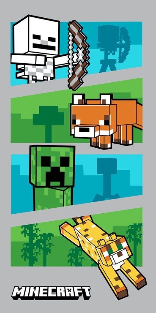 Carbotex Strandtuch Minecraft Strandtuch Badetuch Duschtuch günstig online kaufen