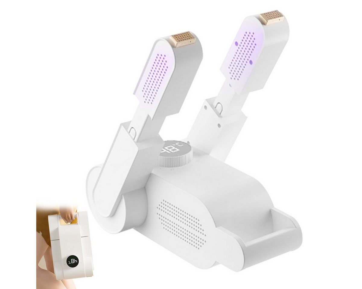 MOPUEA Schuhtrockner Desodorierende und sterilisierende Haushaltstrockner Faltbar, 150 W, intelligenter beheizter Schuhtrockner Timer-Funktion
