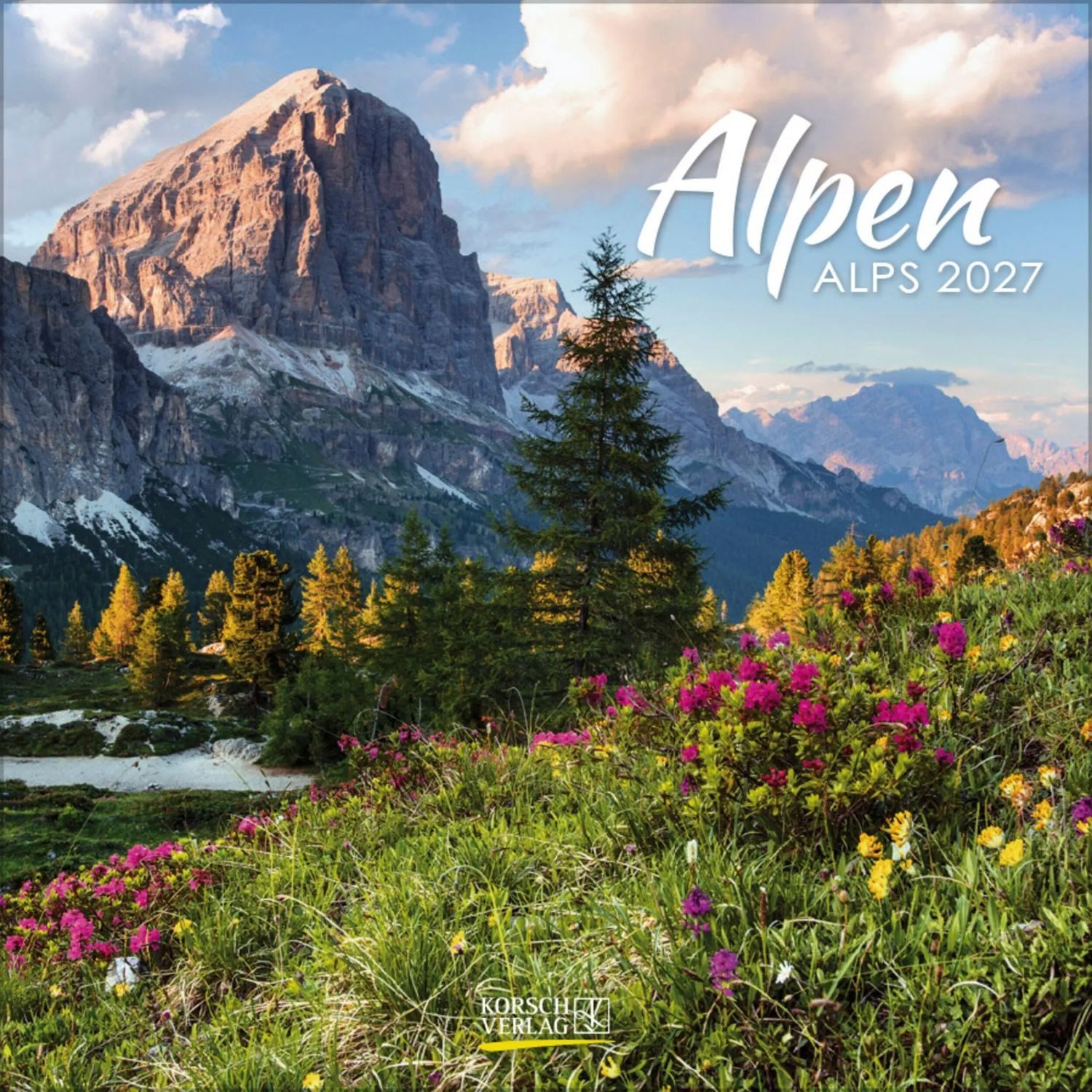 Korsch Verlag Wandkalender Alpen 2027