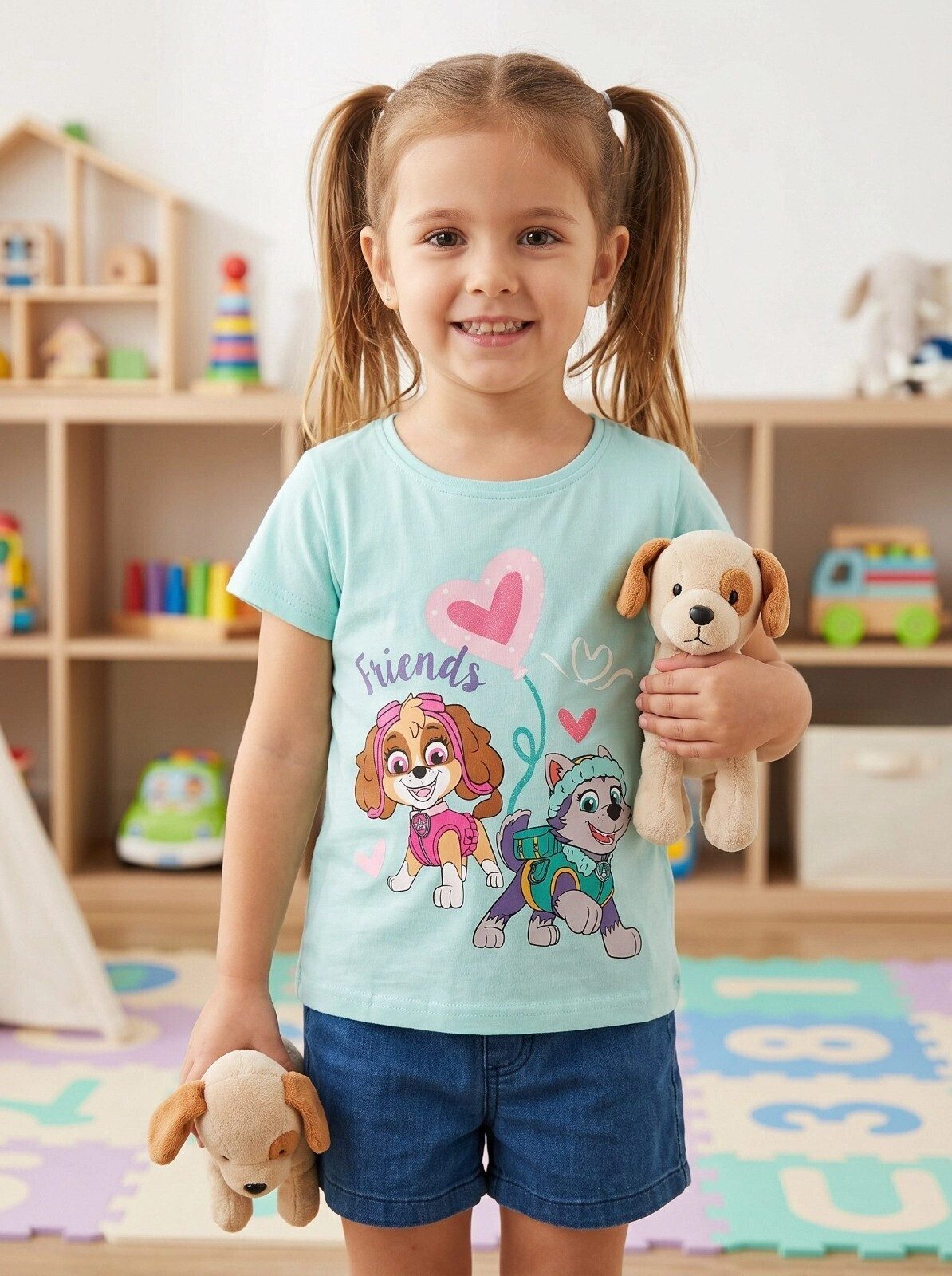 PAW PATROL Print-Shirt Paw Patrol Skye Everest Kinder Baby T-Shirt Kurzarm Gr. 128