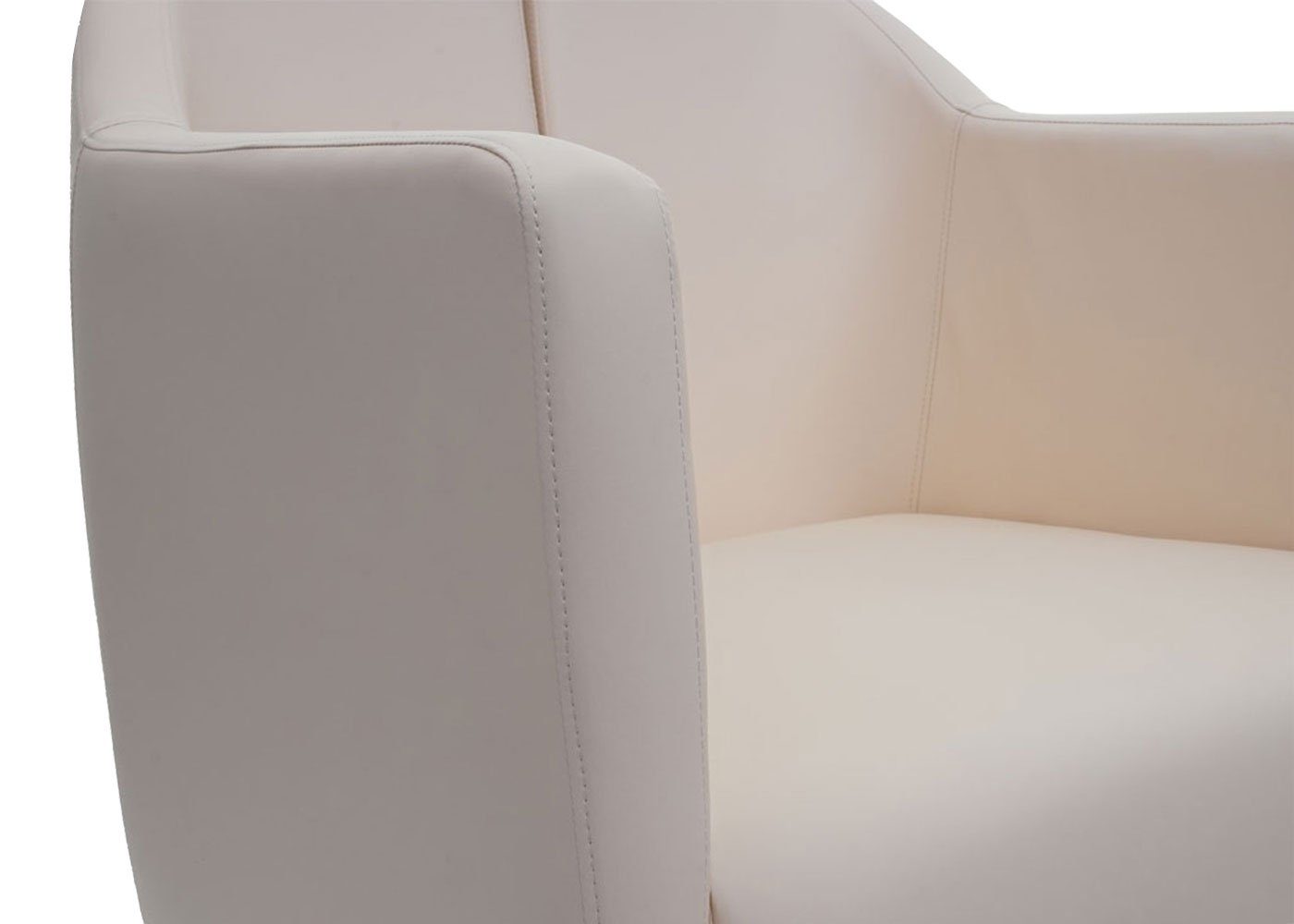 MCW Loungesessel MCW-H93b, Bequeme um Mit 360°, creme-beige Lounge-Stil, Polsterung, creme-beige Drehbar | Reißverschluss