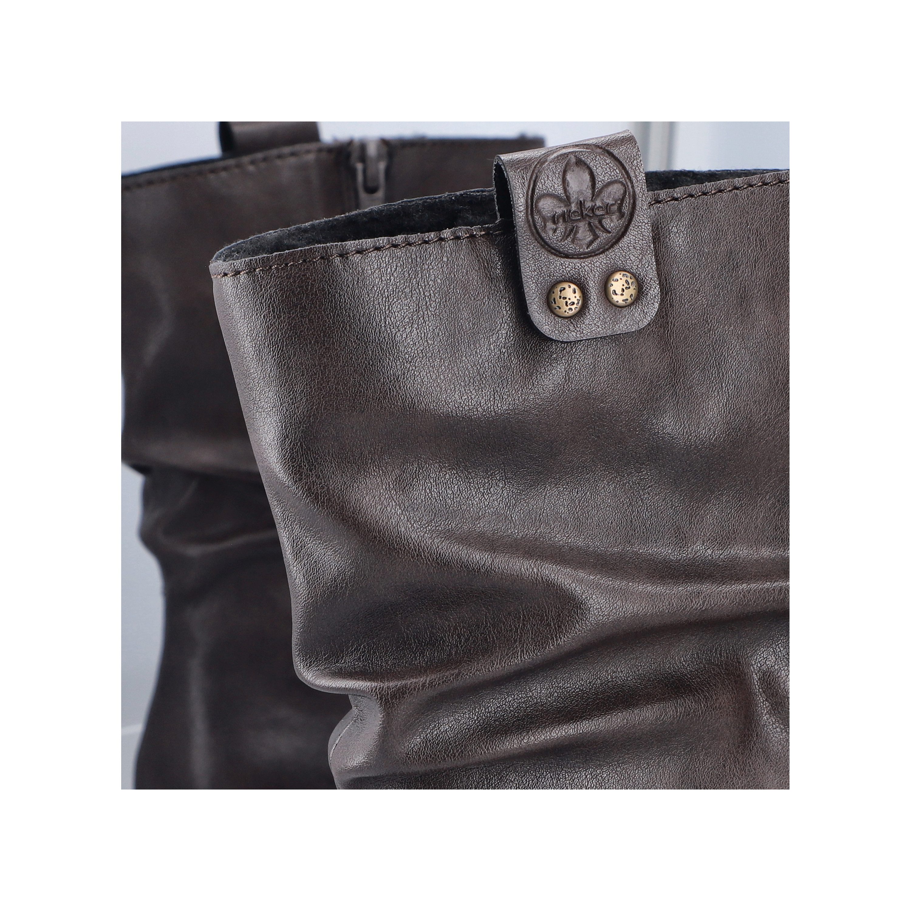 Rieker Winterstiefelette Boots mit Innenreißverschluss und Profilsohle – Bild 3 von 5