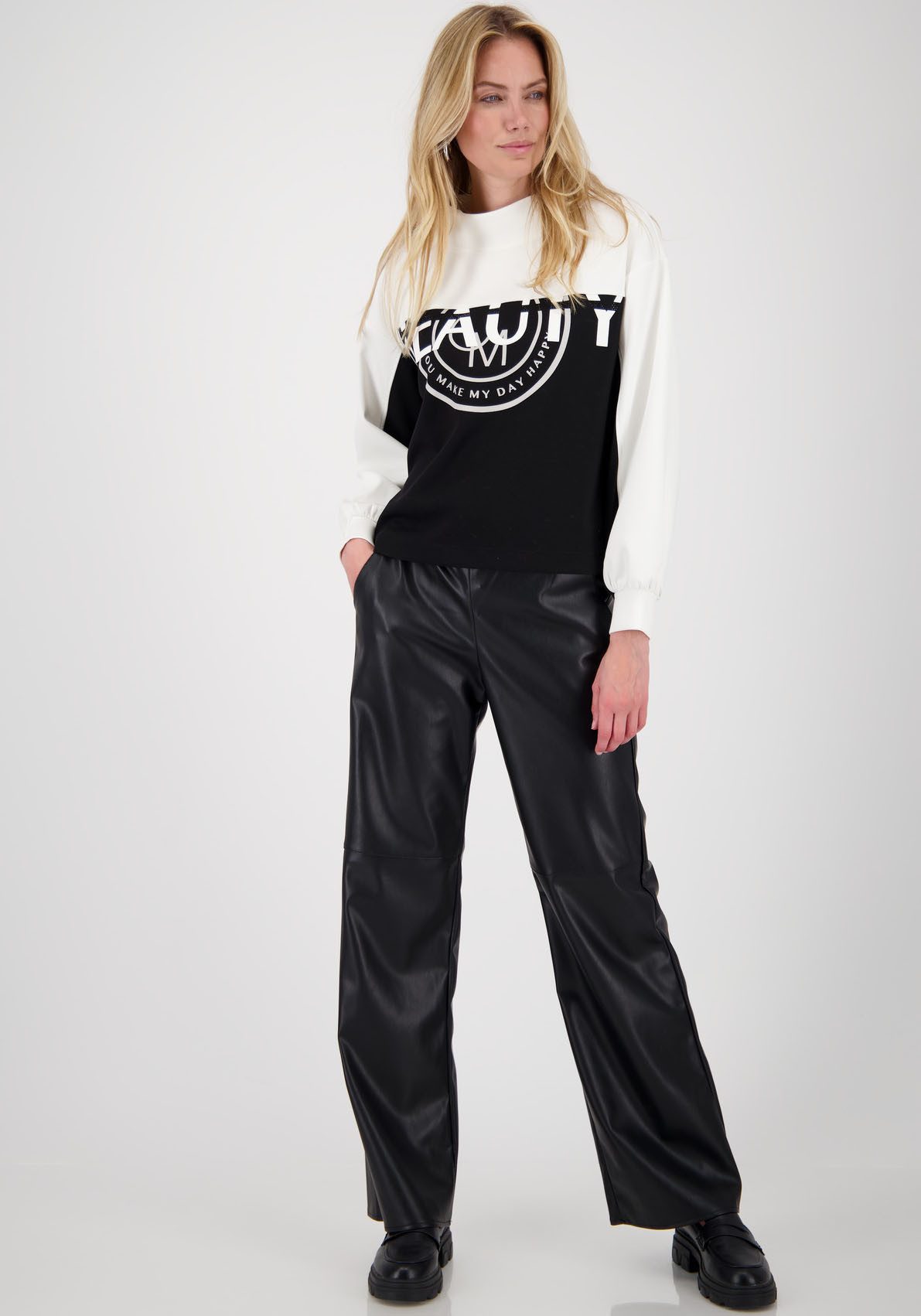 Monari Sweatshirt Sweatshirt Colorblock Regular fit mit Rundhalsausschnitt