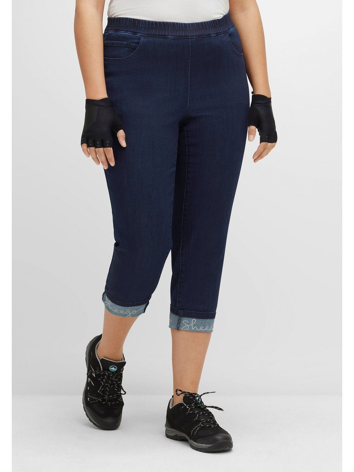 Sheego Stretch-Jeans Große Größen mit gepolsterter Innenhose