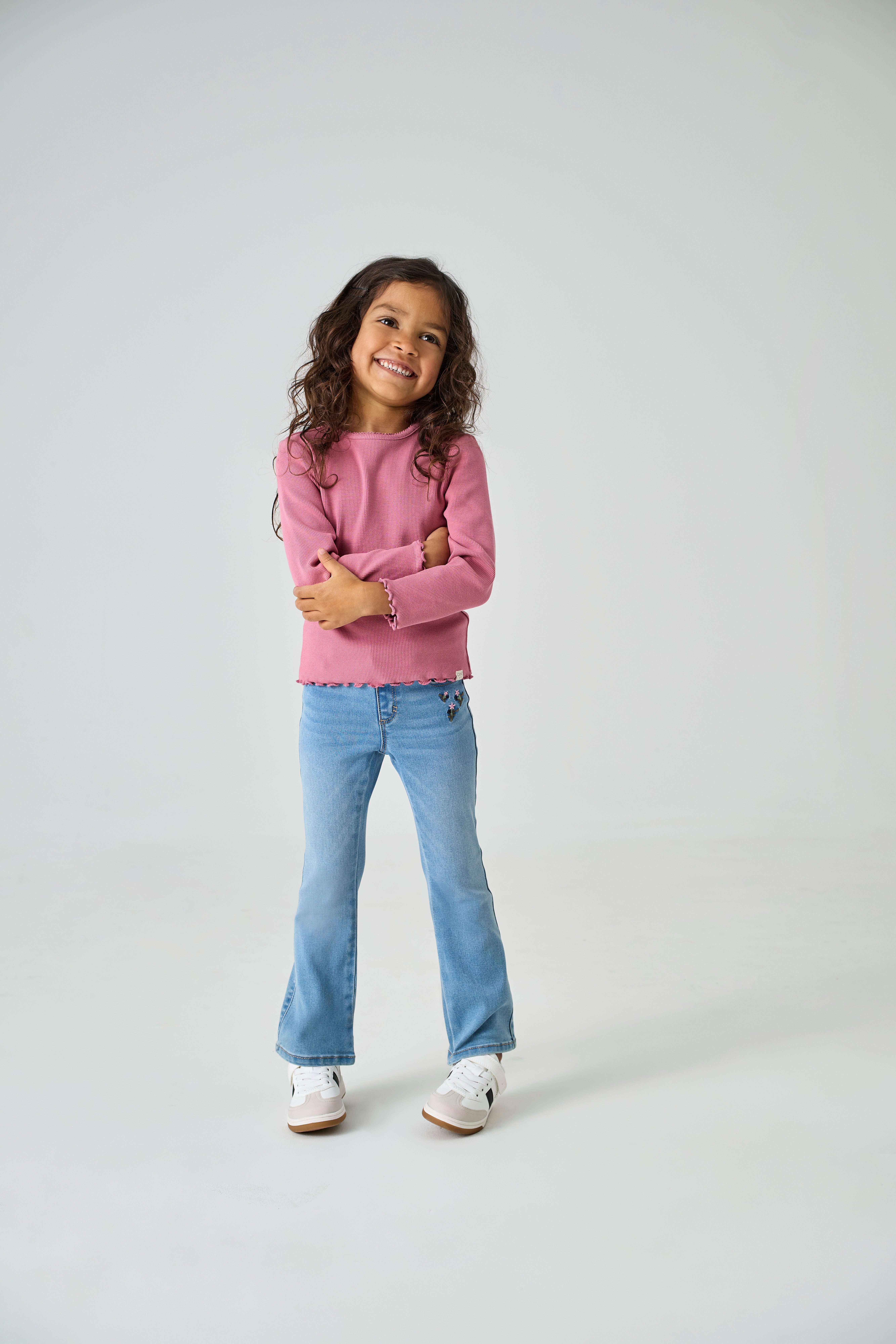 KIDS ONLY Bootcut-Jeans KMGROYAL FLARED FLOWER JEANS NOOS