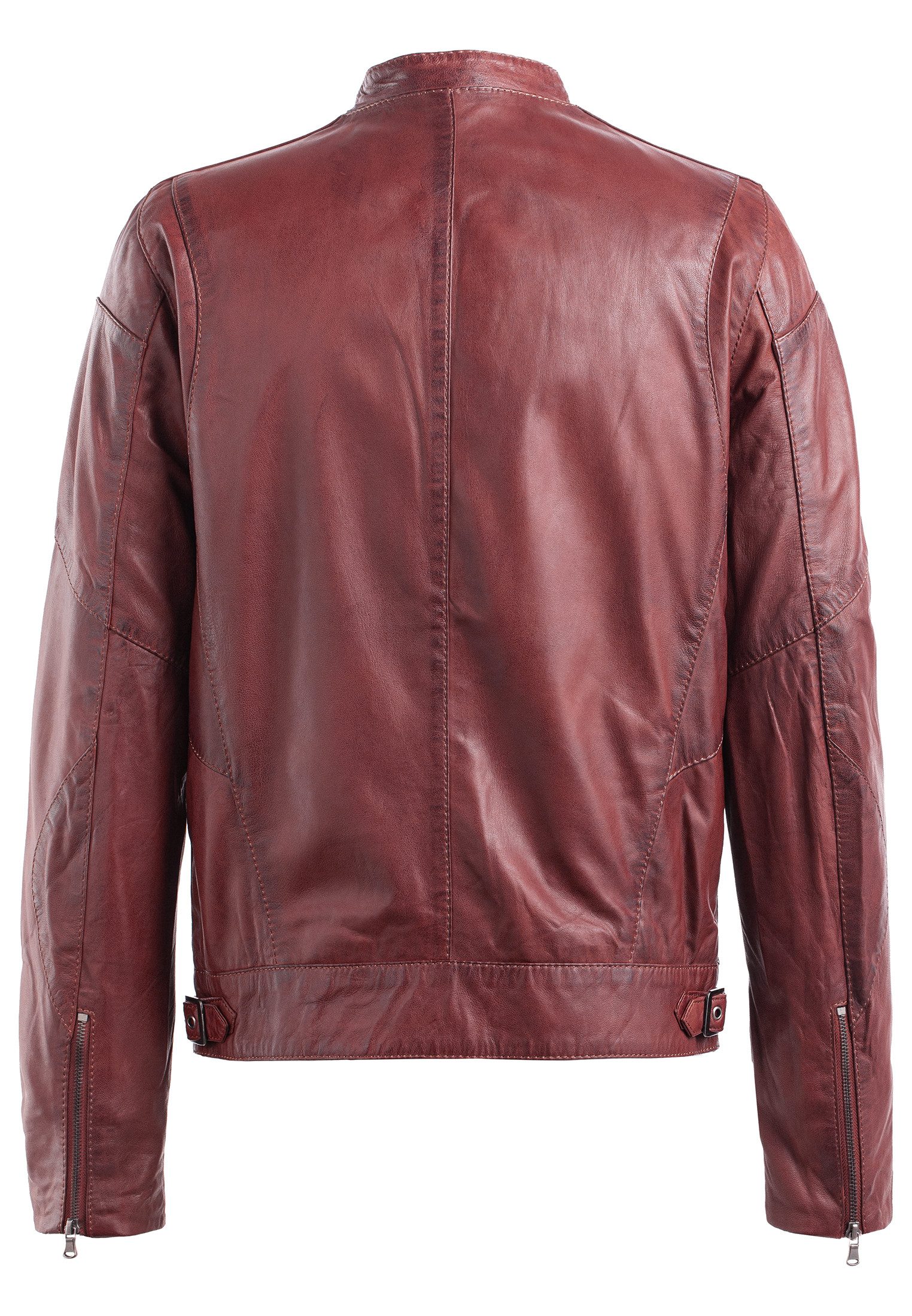 CBL Lederjacke MQ-45463 mit kurzen stehkragen