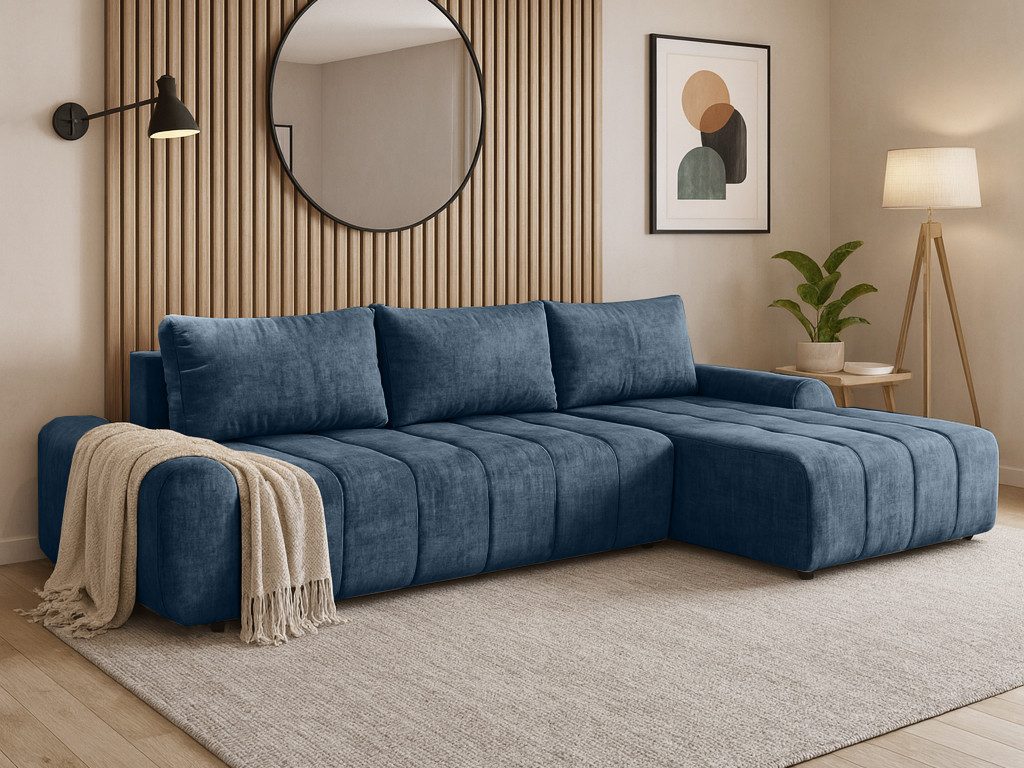 Beautysofa Ecksofa COSTA mit Schlaffunktion & Bettkasten, modernes Design