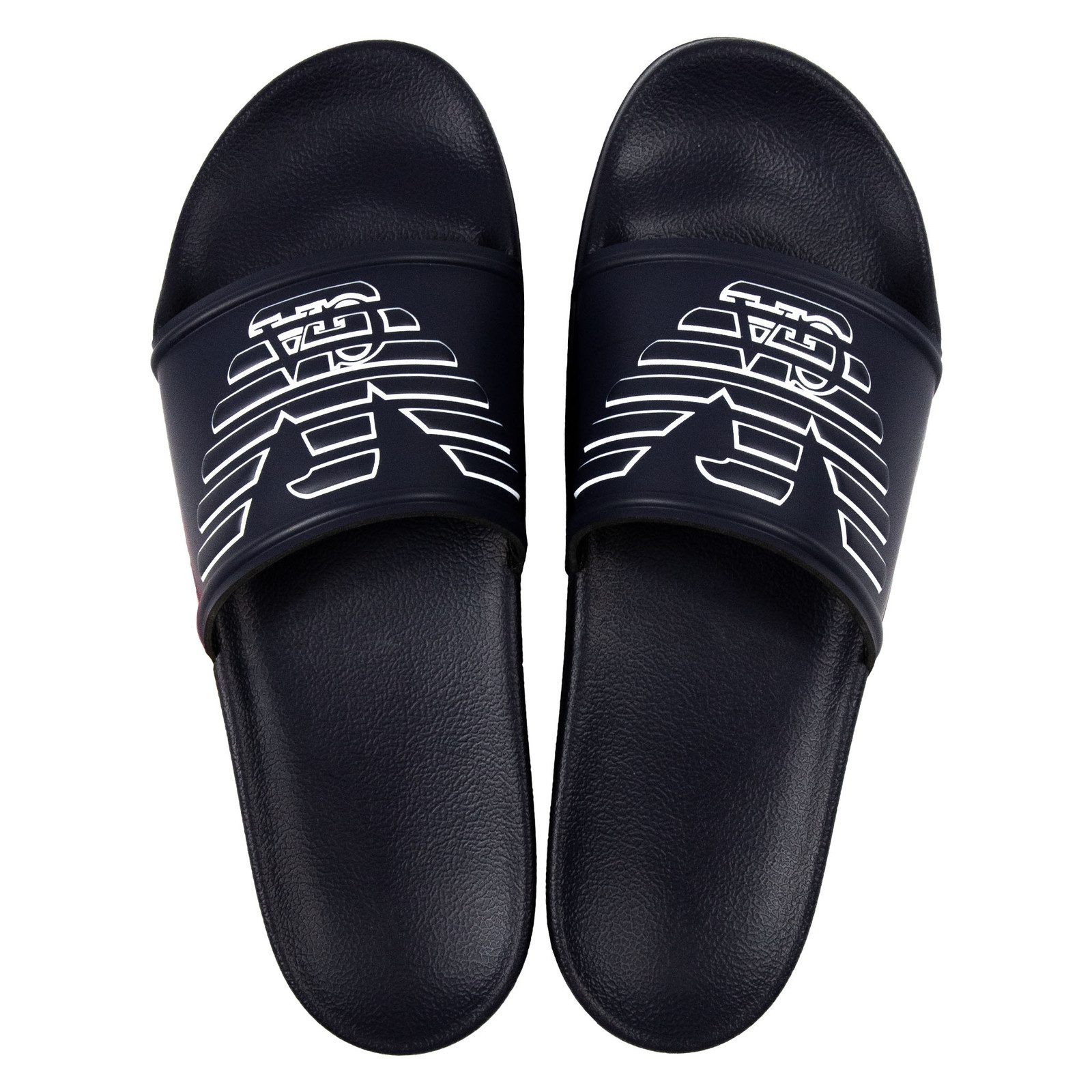 Emporio Armani Badeschuh Badepantolette mit Adler in Relief-Optik günstig online kaufen