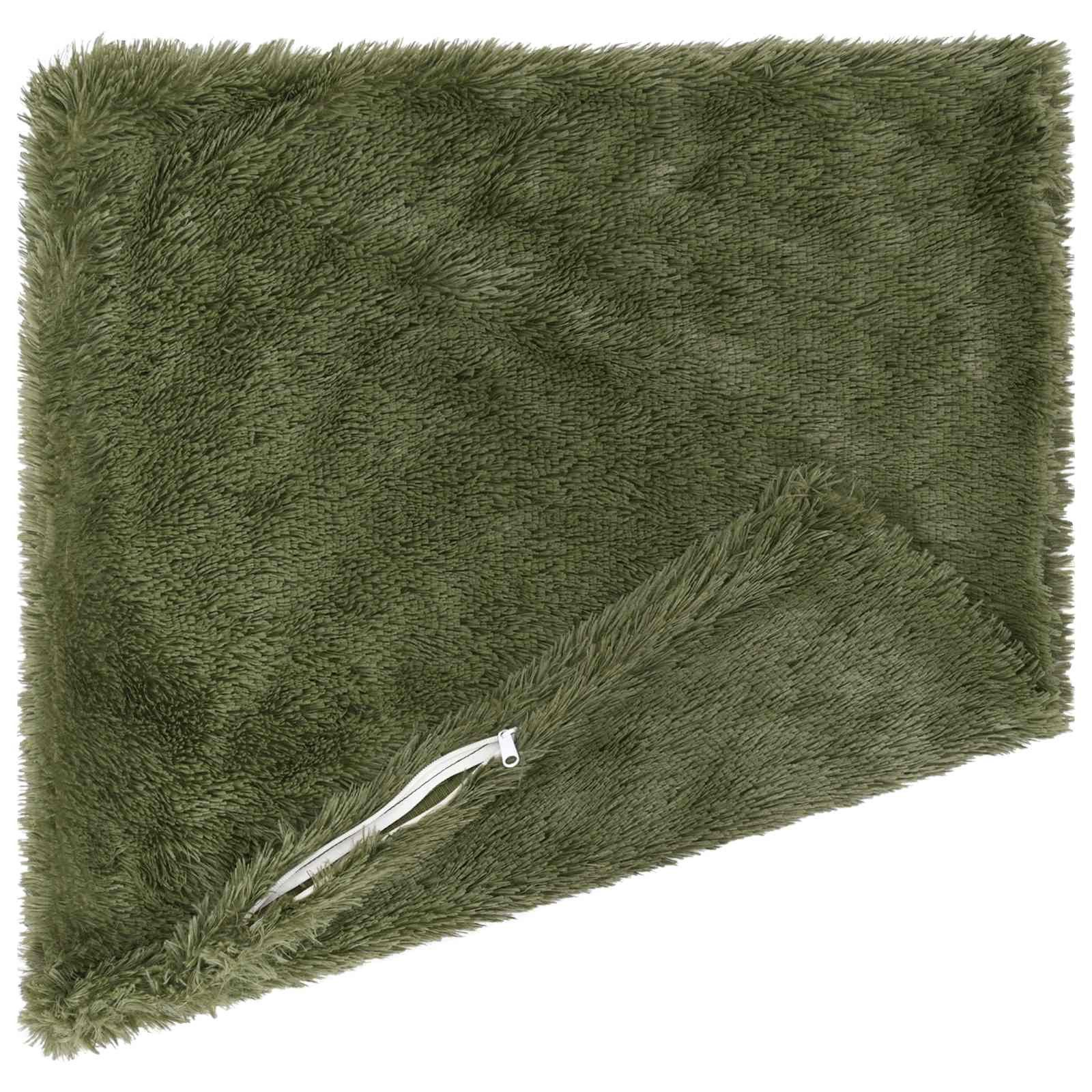 vidaXL Kissenbezug Kissenbezug 2 pcs HEERLEN Grün 80 x 80 cm PV Fleece, (2 Stück)