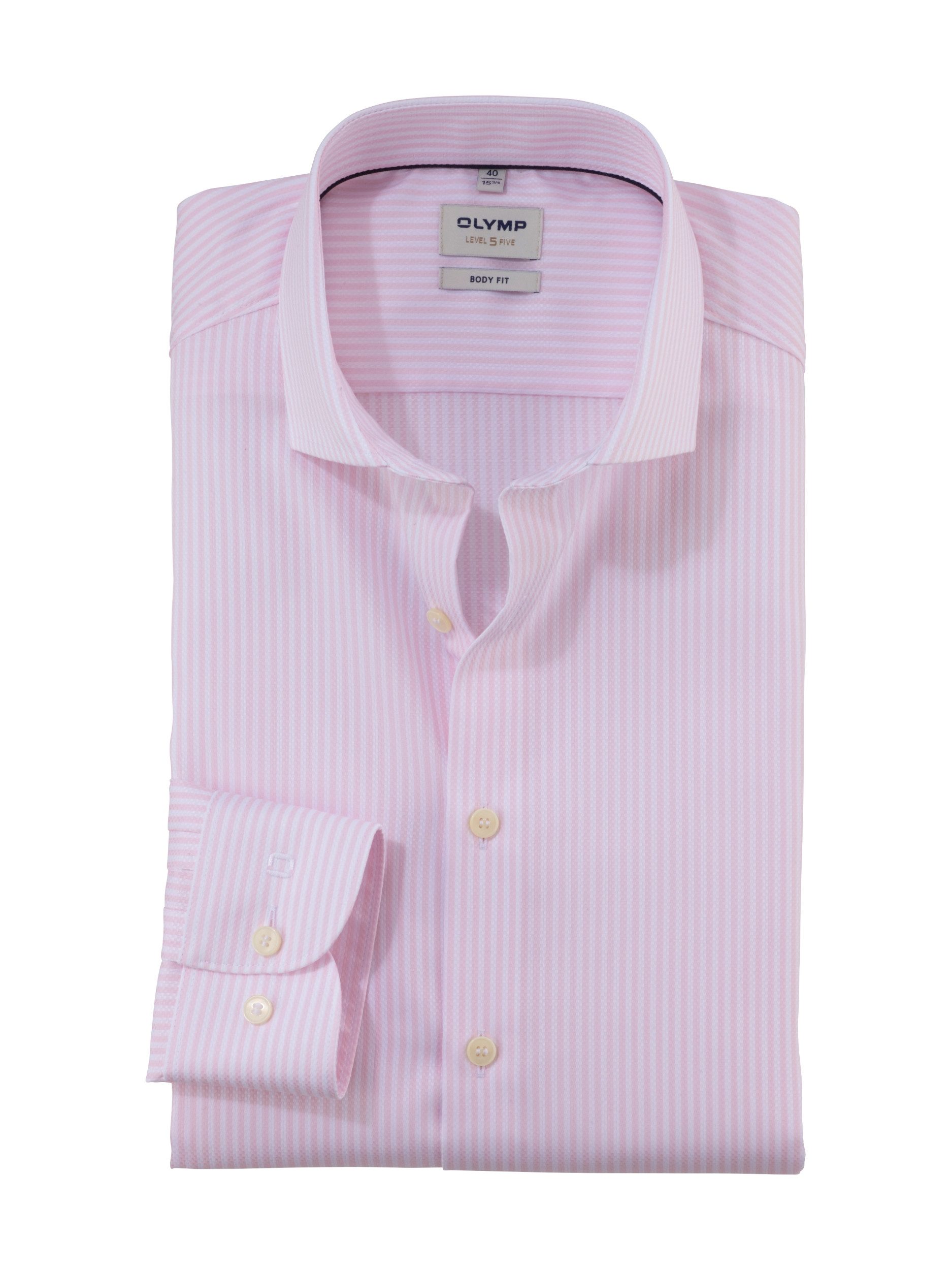 OLYMP Langarmhemd Body-Fit Hemd