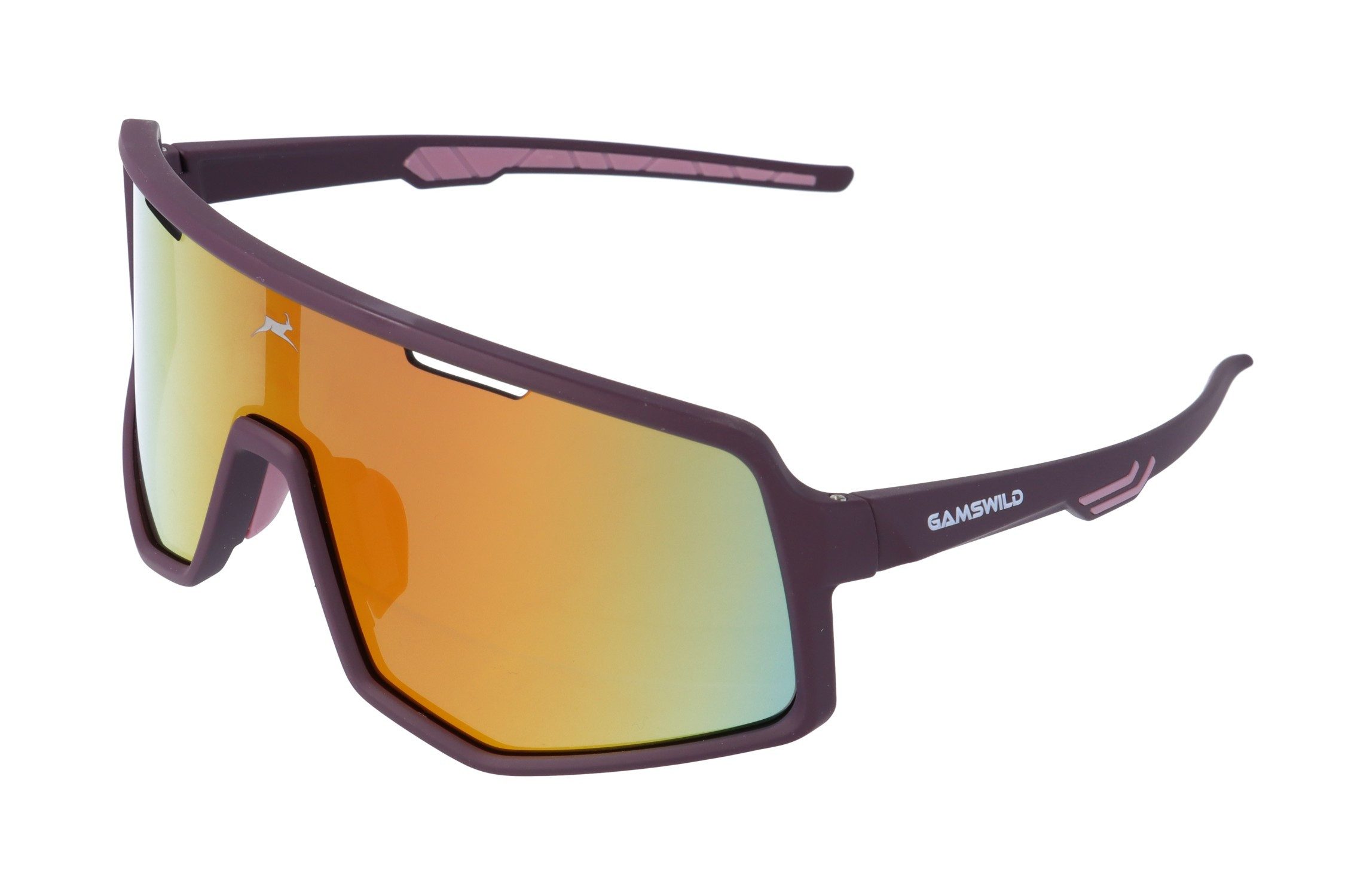Gamswild Sonnenbrille UV400 Sonnenbrille Fahrradbrille Skibrille TR90 schnelle Brille Damen Herren WS4042 in, lila, blau, schw.-rot, oliv, beere, weiß