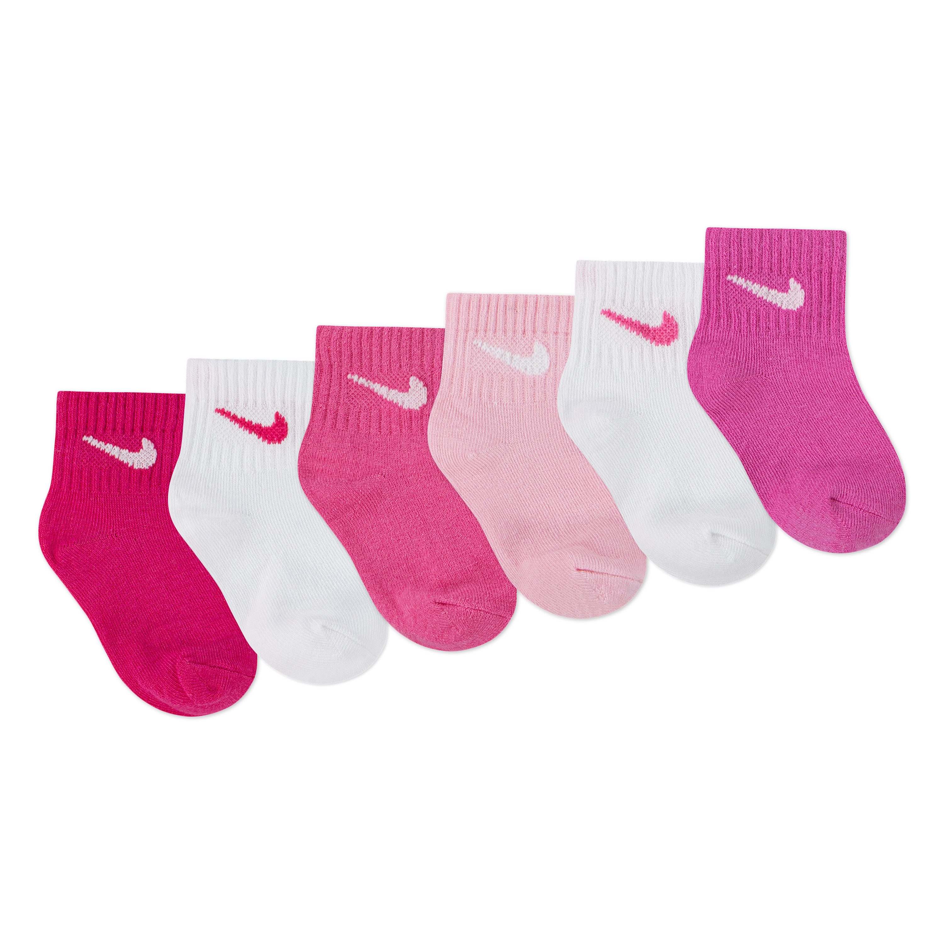 Nike Sportswear Socken NHN SWOOSH 6PK INFANT ANKLE SO (6-Paar) für Babys, 6er-Set, weiches, elastisches Material, elastischer Bund