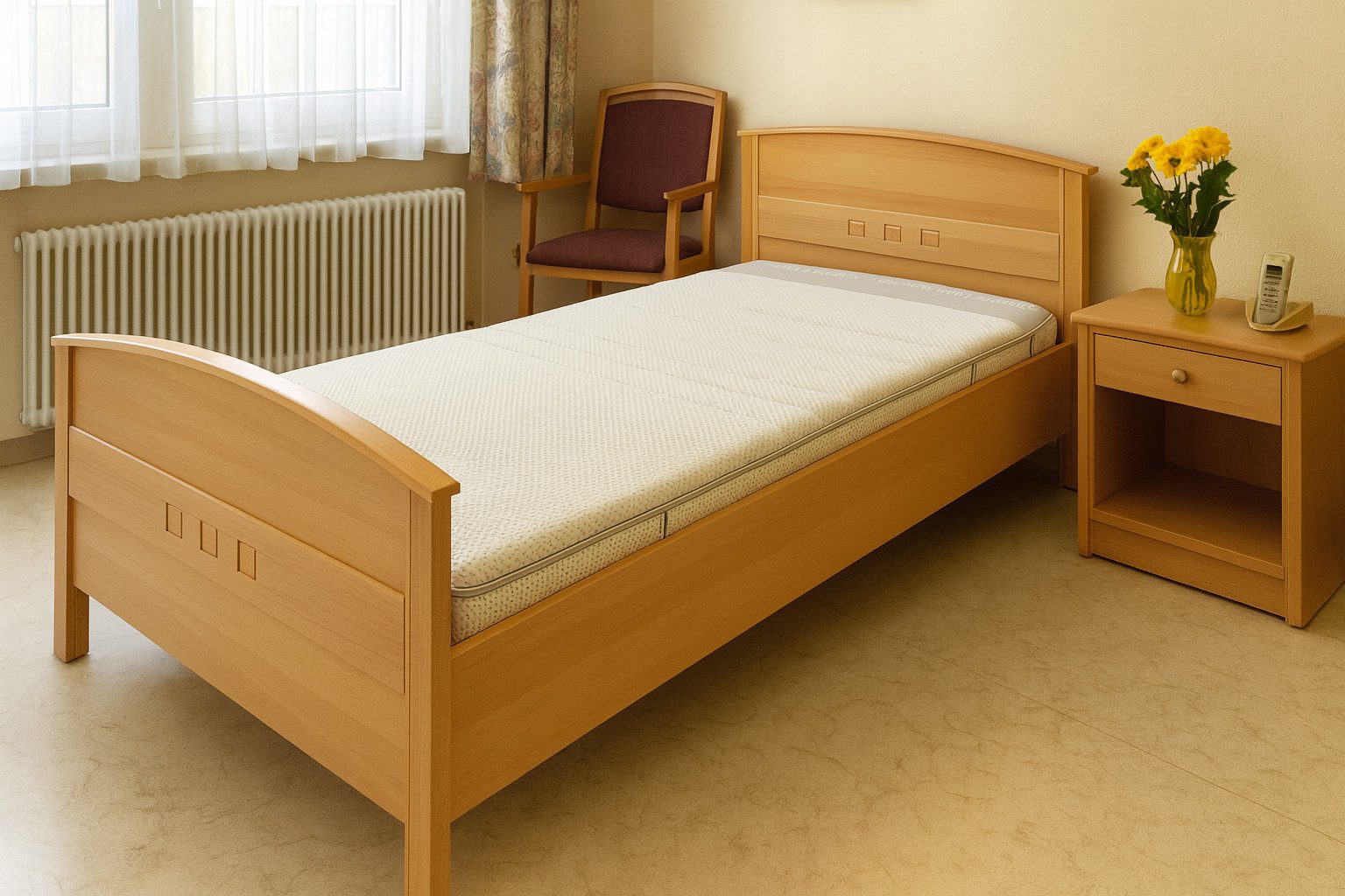 bv-vertrieb Schlafzimmer-Set Komfortbett verstellbar Seniorenbett 100x200 N günstig online kaufen