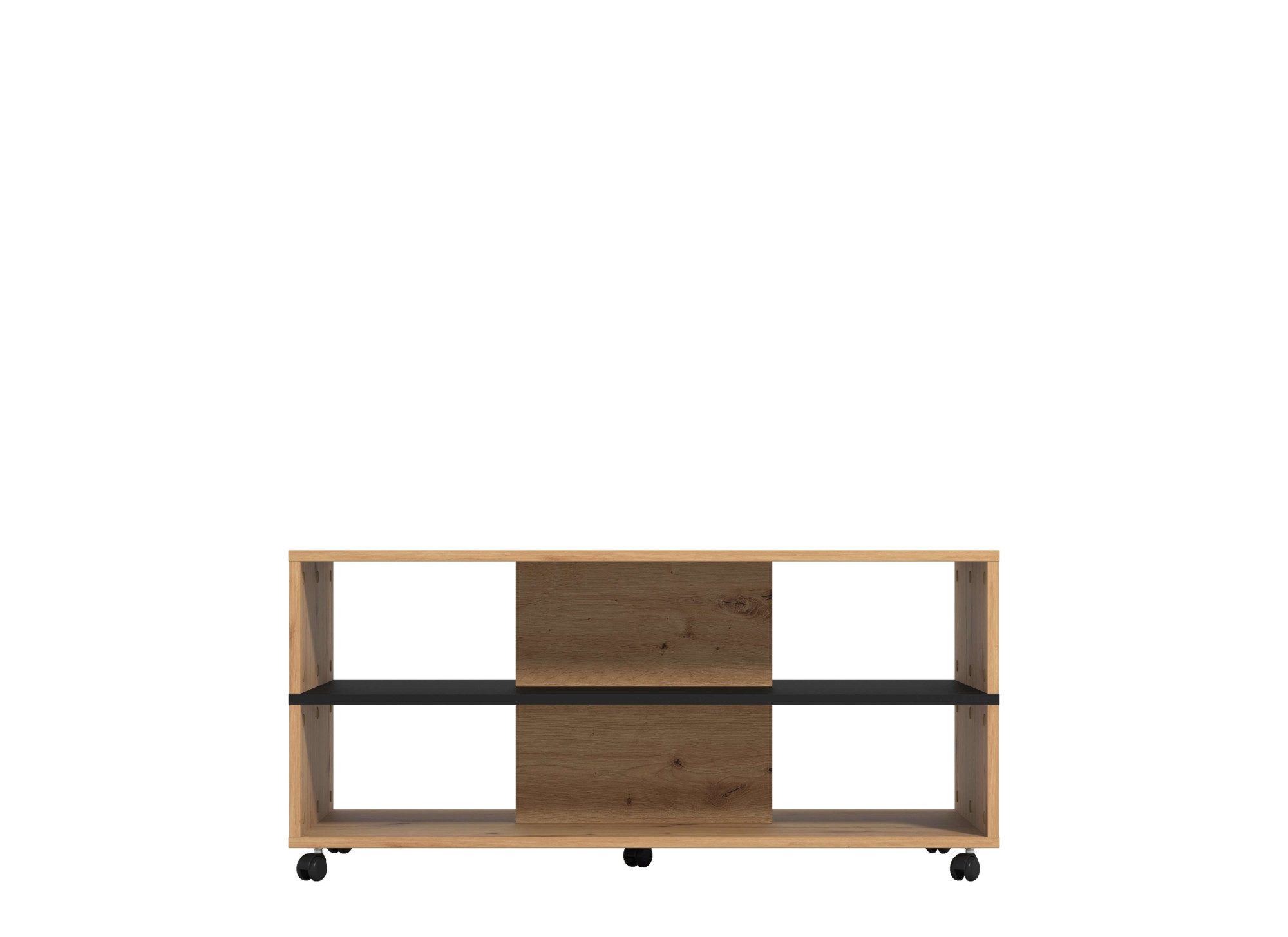 Home affaire Couchtisch Savio Kaffeetisch, 101 cm, in trendigen Farben, modern, mit Ablage, rechteckig, Artisan Eiche, ideal fuer kleine Räume