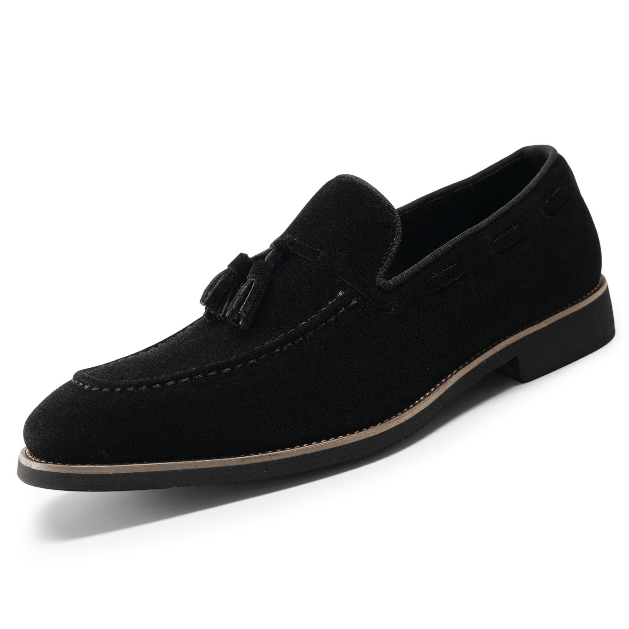 Allthemen Loafer mit Quasten Slipper Seuede Loafer Spitze Zehenbereich günstig online kaufen