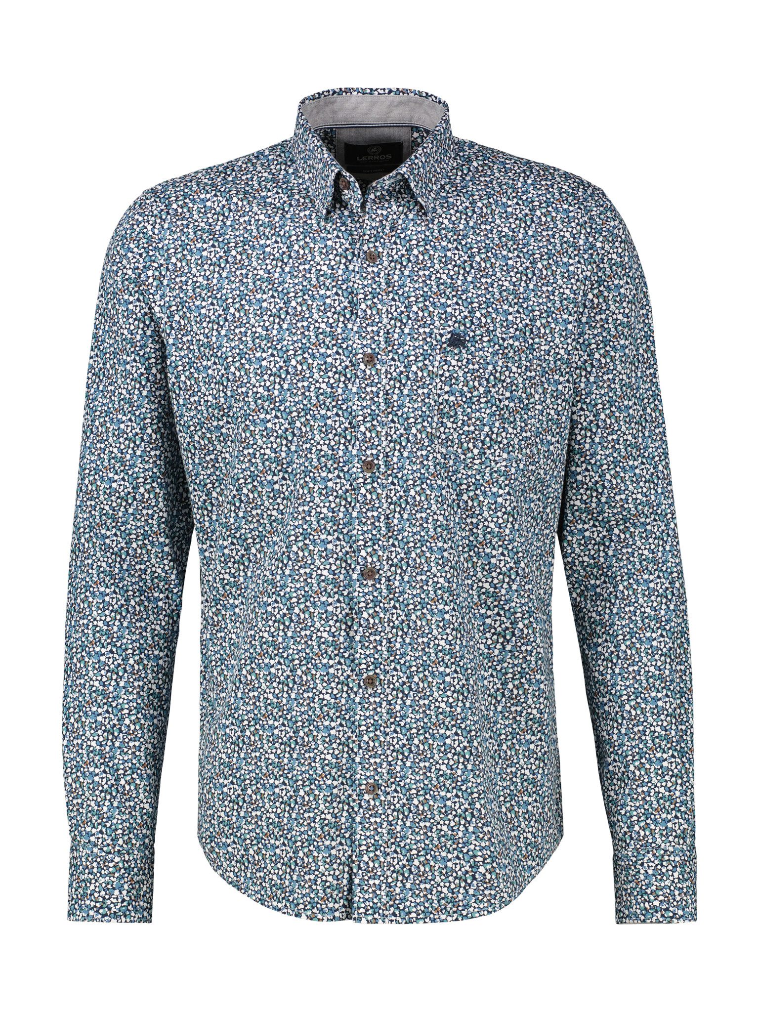 LERROS Langarmhemd mit All-Over Print
