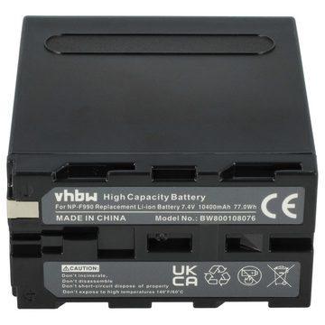 vhbw kompatibel mit Aputure AMARAN ALH-198C CRI 95+, AMARAN AL-F7 CRI 95+ Kamera-Akku Li-Ion 10400 mAh (7,4 V)