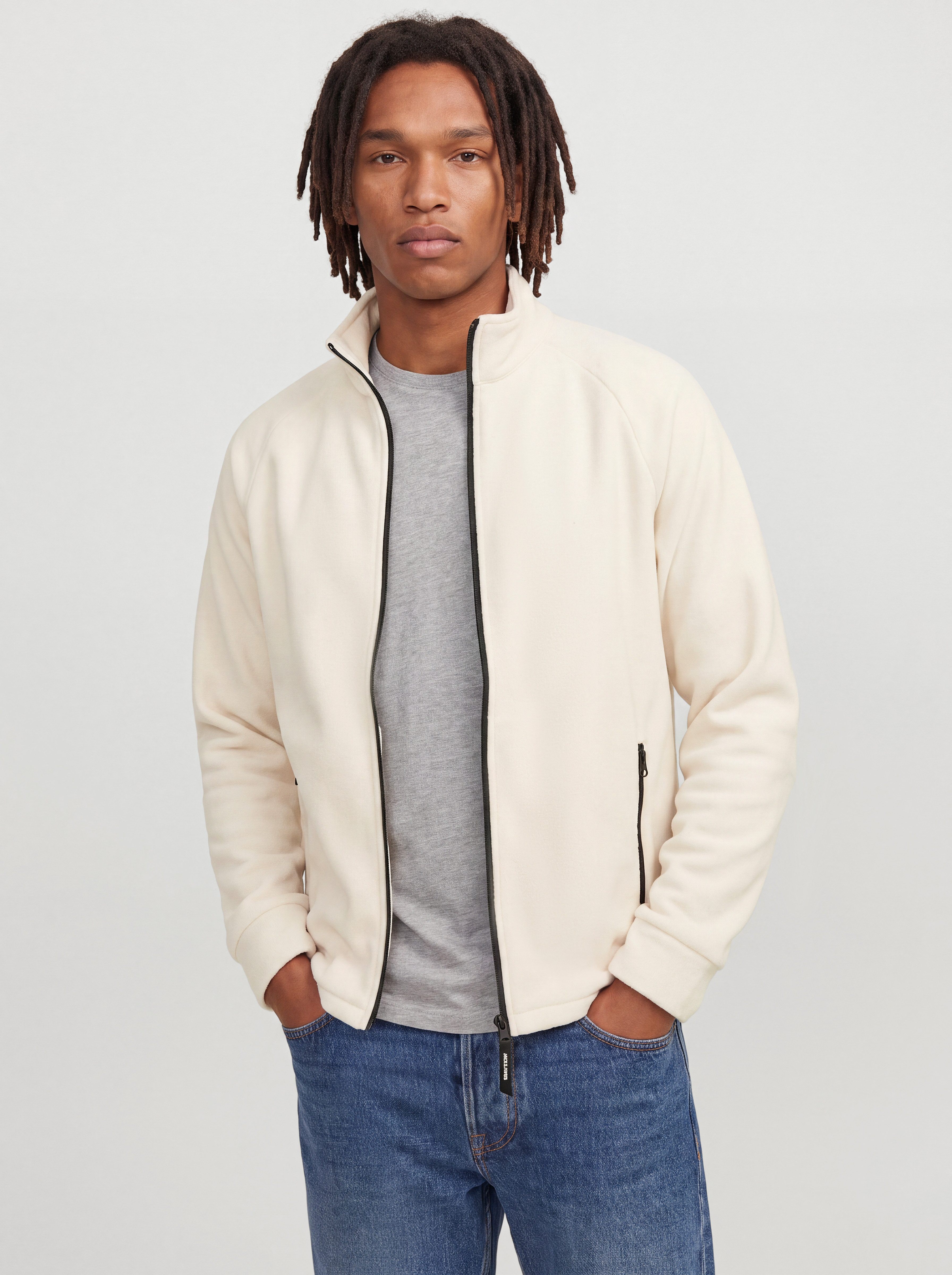 Jack & Jones Fleecejacke JJPLUTO FLEECE JACKET Kunstfaser, regular fit