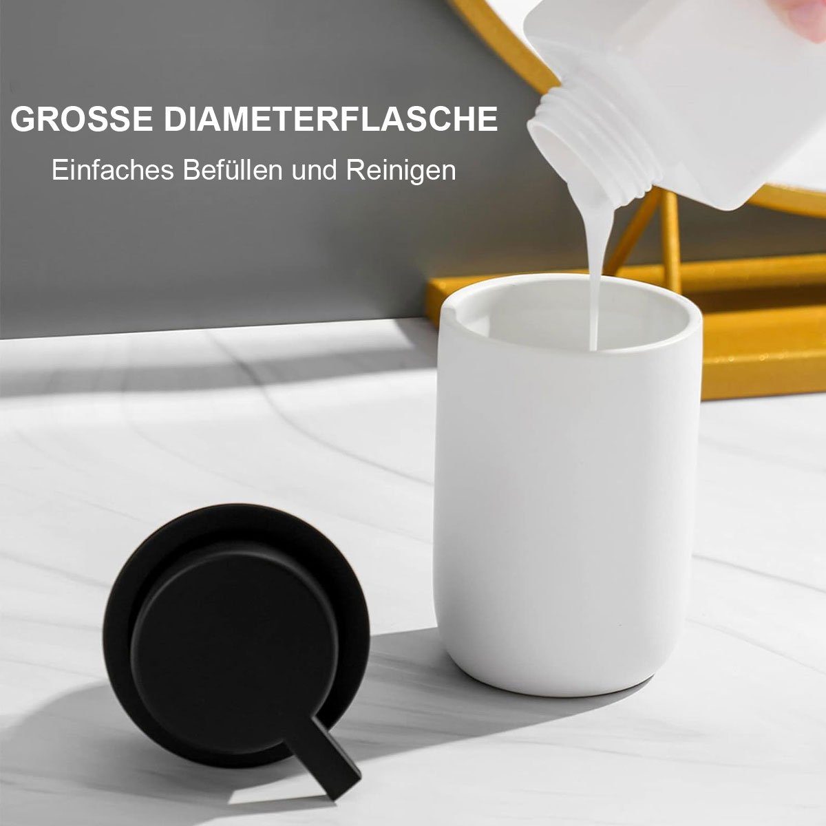 Handseife,Shampoo,Duschgel Seifenspender Dispenser Weiß Jormftte Keramik,für Seifenspender,Soap