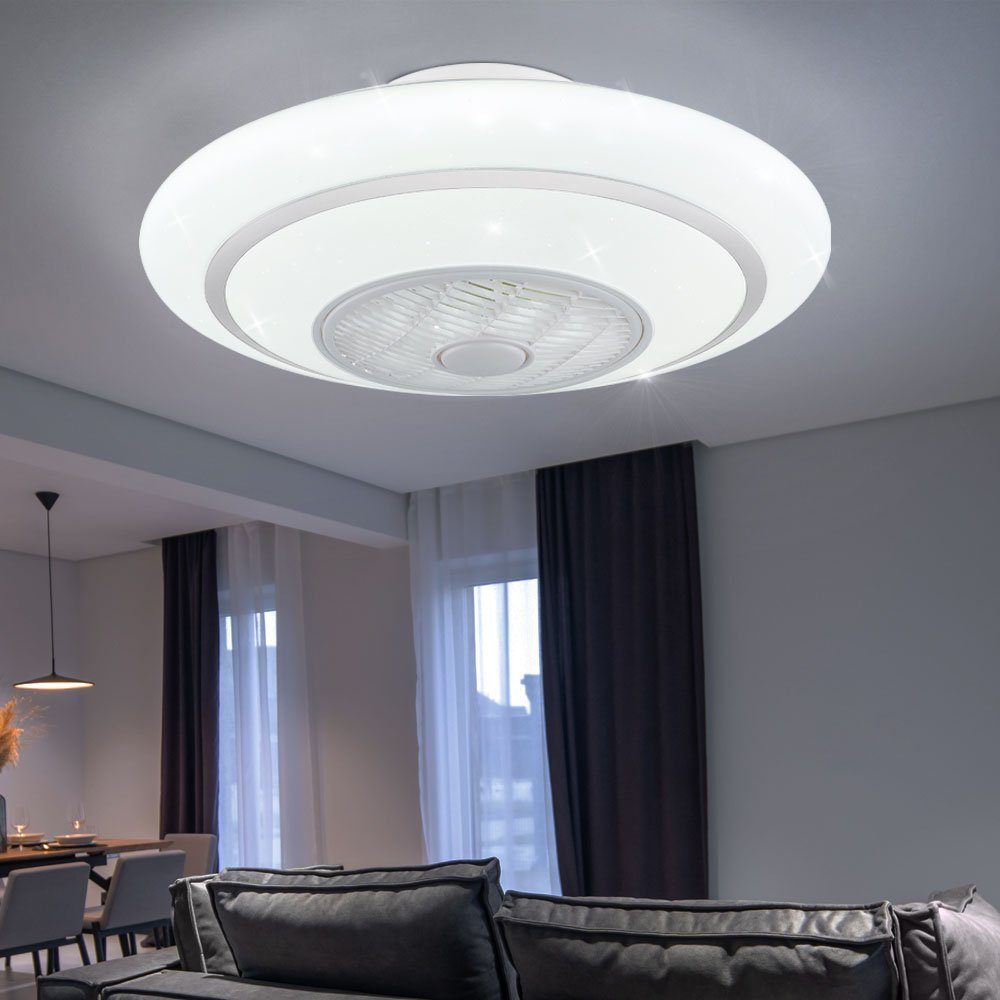 GLOBO LIGHTING Deckenventilator, LED Deckenventilator Fernbedienung Lampe CCT Timer 3-Stufen Lüfter