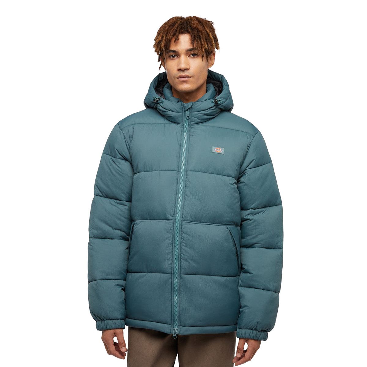 Dickies Steppjacke Hooded Waldenburg (1-St., kein Set) Verstellbare, gemütliche Kapuze mit Sturmklappe