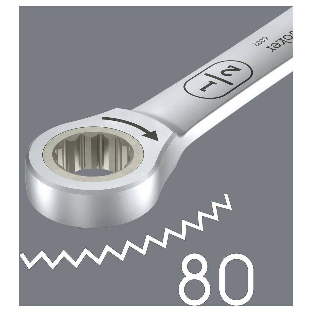 Wera Ringschlüssel 6007 Joker inch Ring-Maulschlüssel Schlüsselweite (Zoll) 3/8