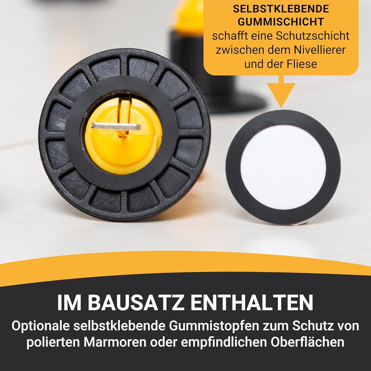 Proxinova Nivelliersystem Kit 100pcs Fliesenabstandhalter, Kratzschutz-System (100-St) 2 Schraubenschlüssel, Arbeitshandschuhe, 100 T-Stifte