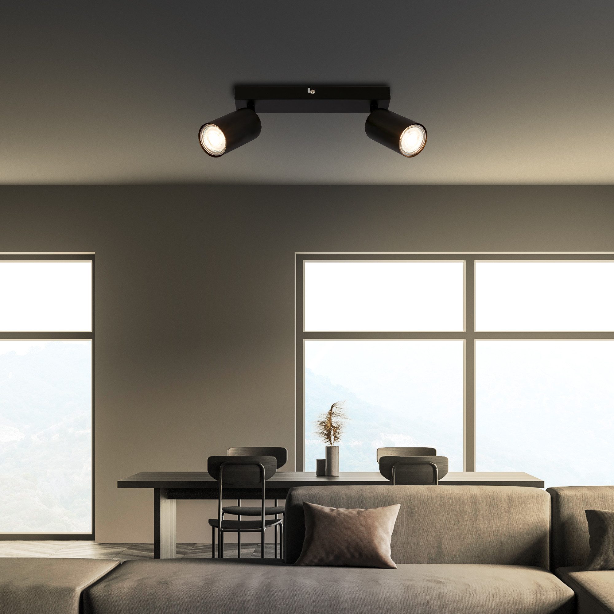 Briloner Leuchten Deckenleuchten Deckenlampen Wohnzimmer Schlafzimmer GU10, günstig online kaufen