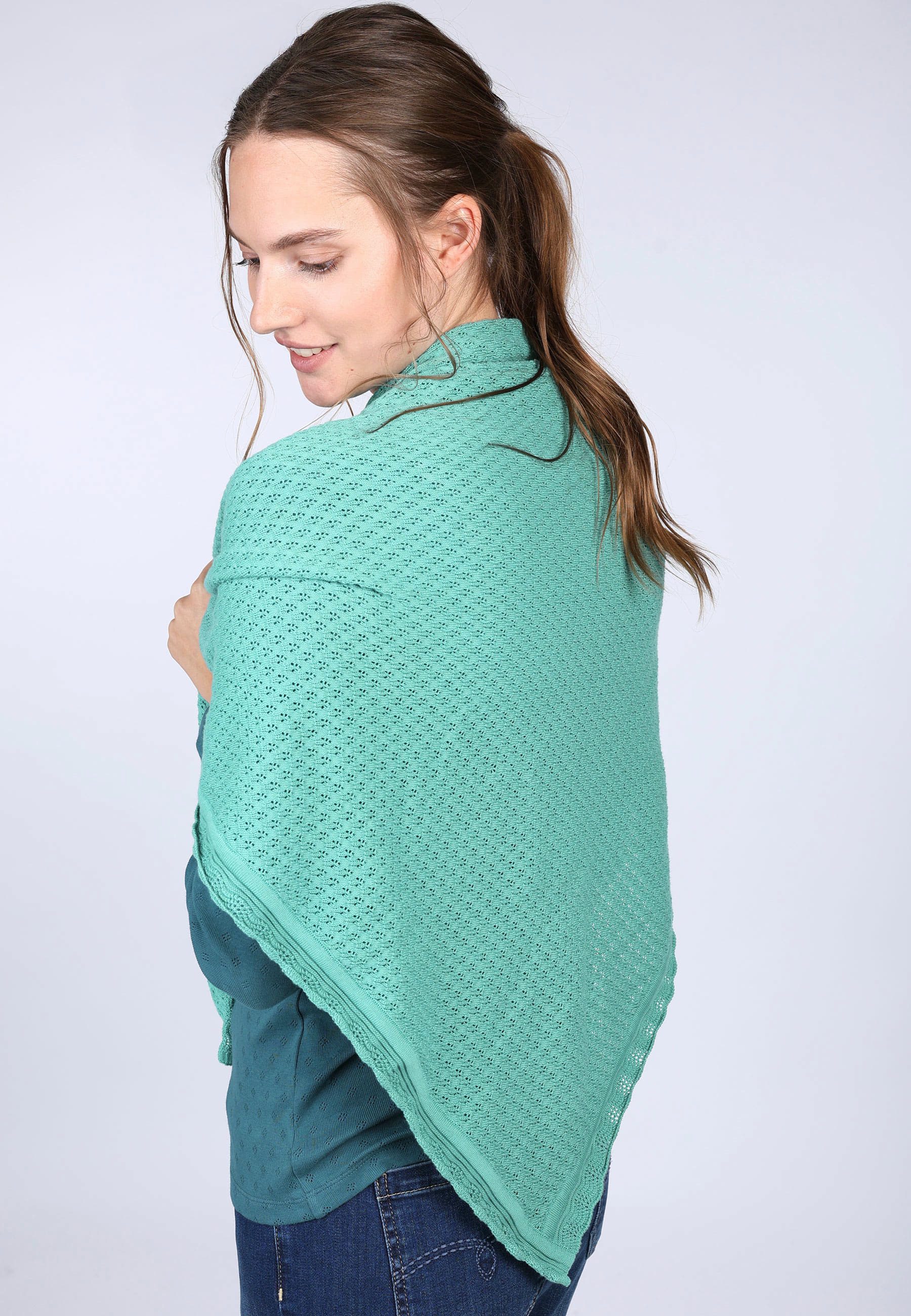 Sorgenfri Sylt Dreieckstuch Lisa, Ajour-Strickdetails günstig online kaufen