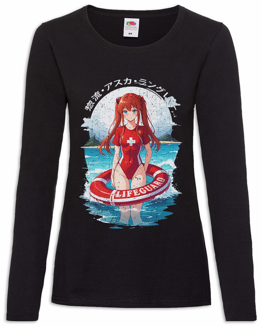 Langarmshirt Langley Lifeguard Damen Langarmshirt Genesis Nerv Asuka Neon Gendo