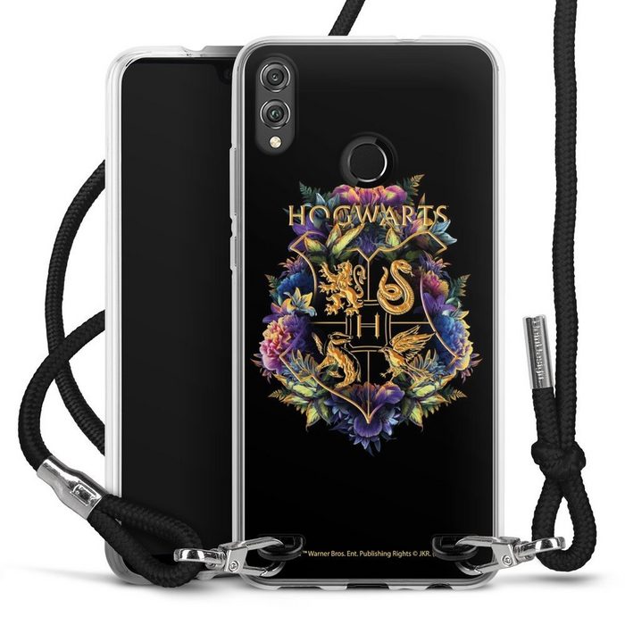 DeinDesign Handyhülle Harry Potter Hogwarts Wappen Hogwarts Emblem Huawei Honor 8X Handykette Hülle mit Band Case zum Umhängen