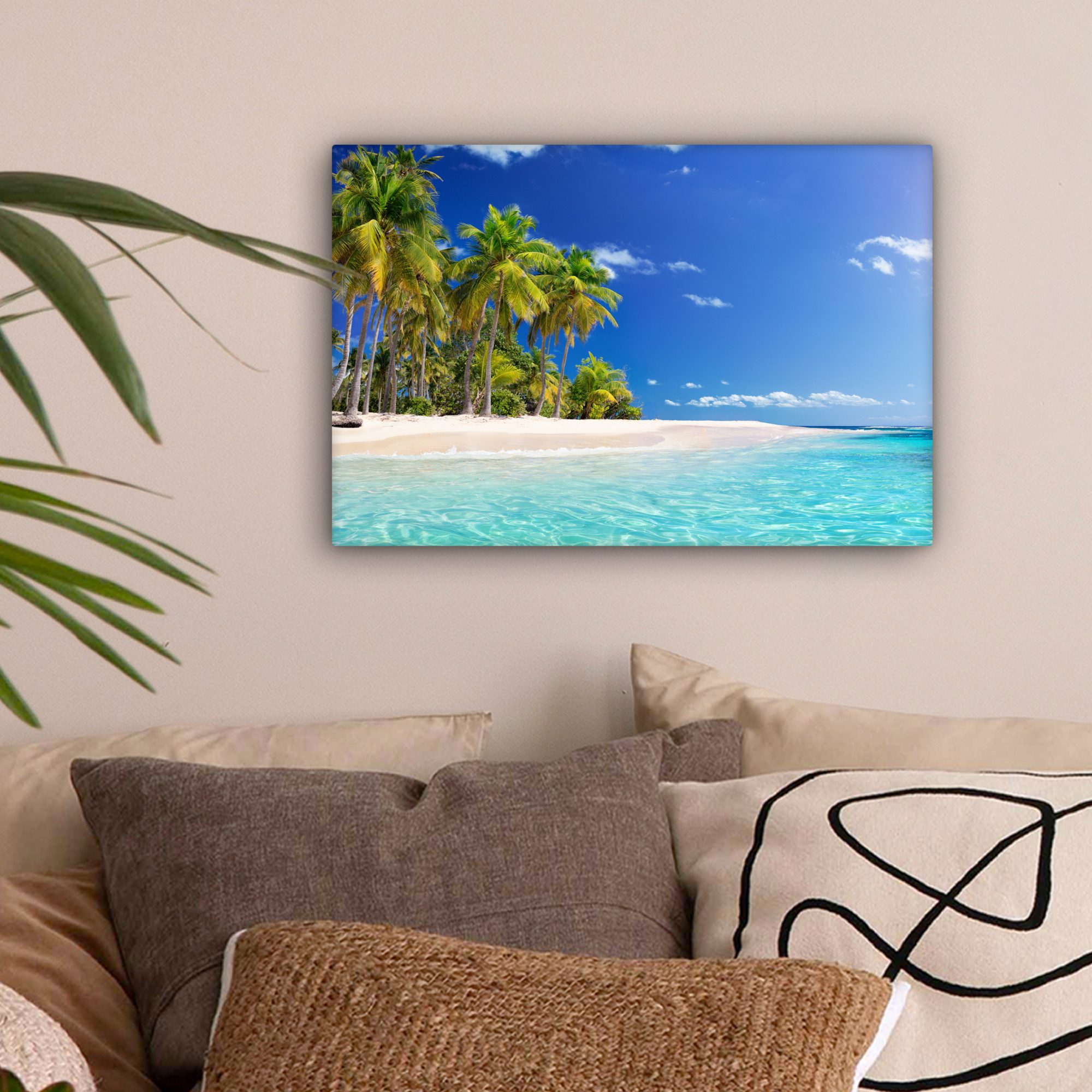 OneMillionCanvasses® Leinwandbild Strand - Meer - günstig online kaufen
