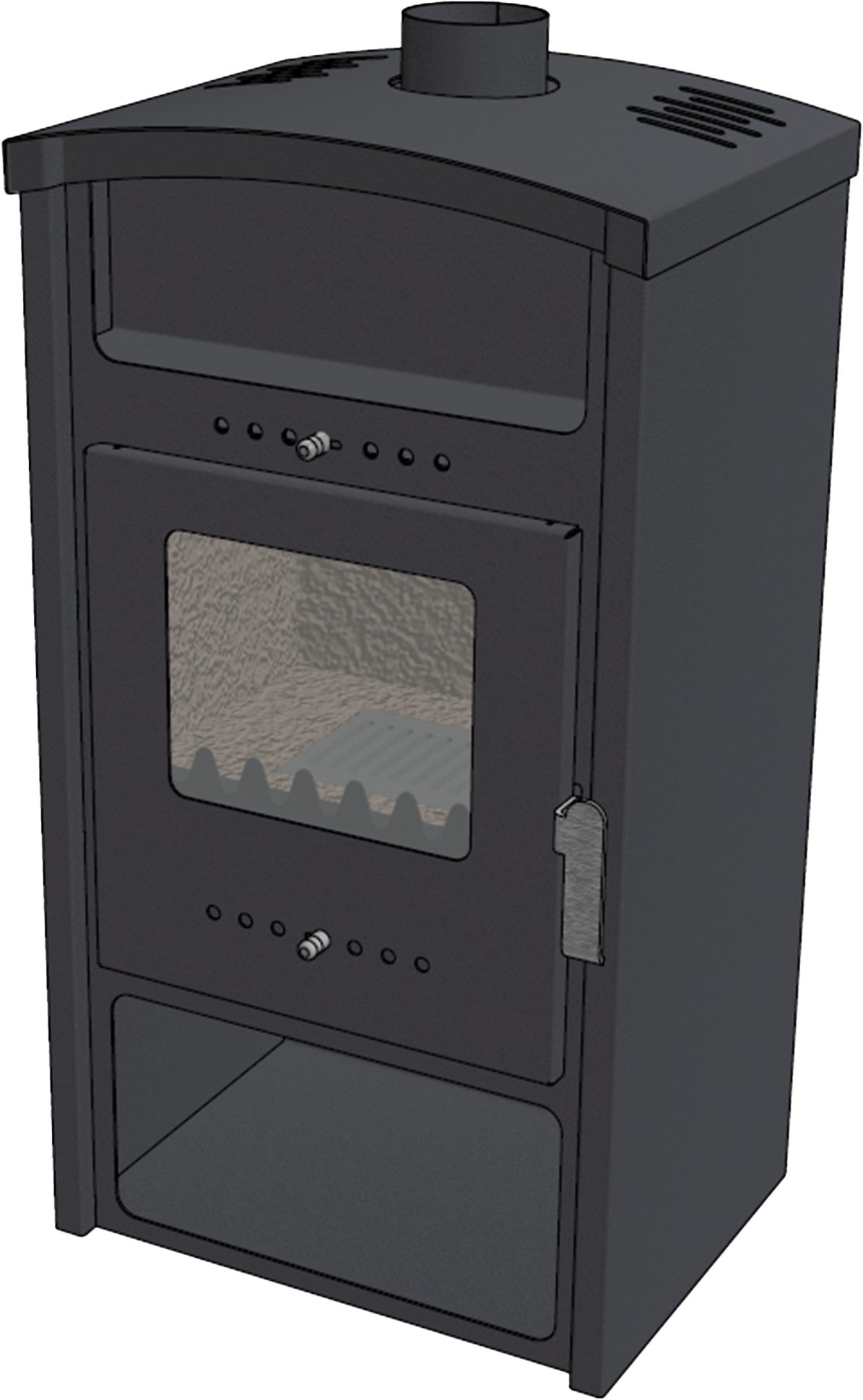 Kaminofen Ulisse, 8 kW, Zeitbrand, Großer günstig online kaufen