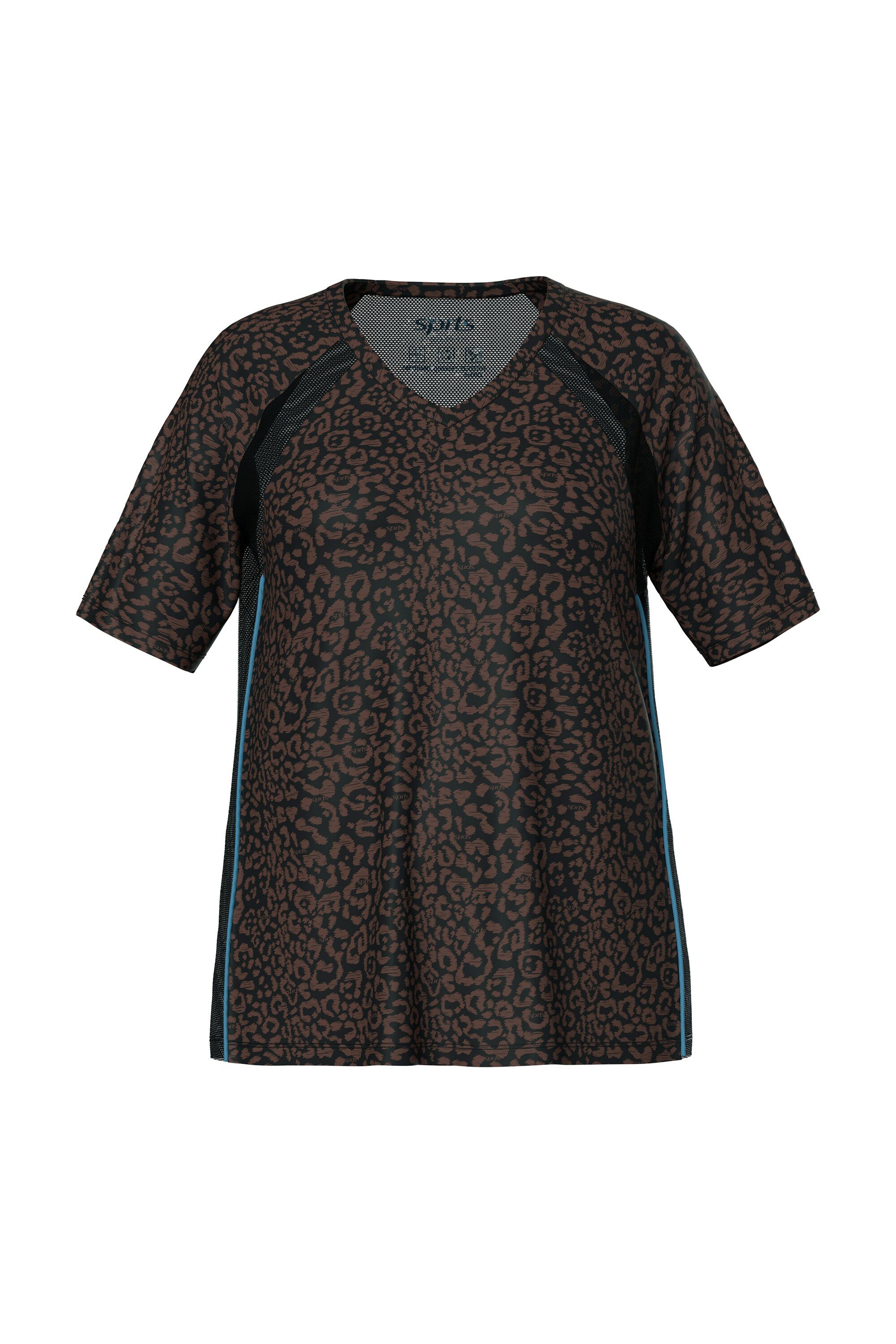 Ulla Popken T-Shirt Funktions-Shirt Classic V-Ausschnitt Halbarm