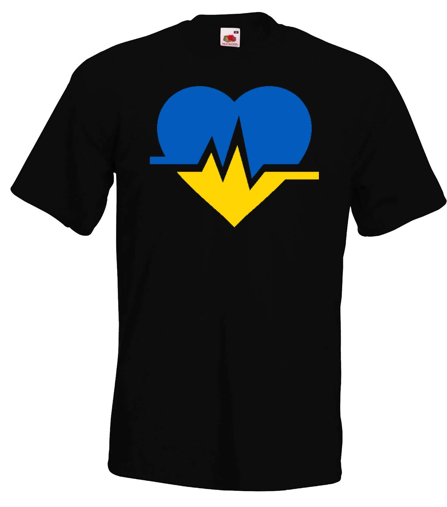 Youth T-Shirt Ukraine Logo modischem Aufdruck Designz Print-Shirt mit Herren