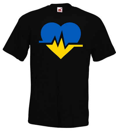 Youth Designz Print-Shirt Ukraine Herren T-Shirt mit modischem Logo Aufdruck