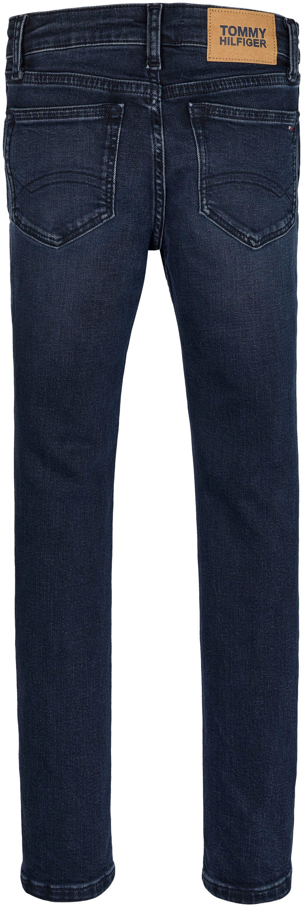 Hilfiger Logo-Badge Hilfiger NORA mit SKINNY Skinny-fit-Jeans Tommy Tommy