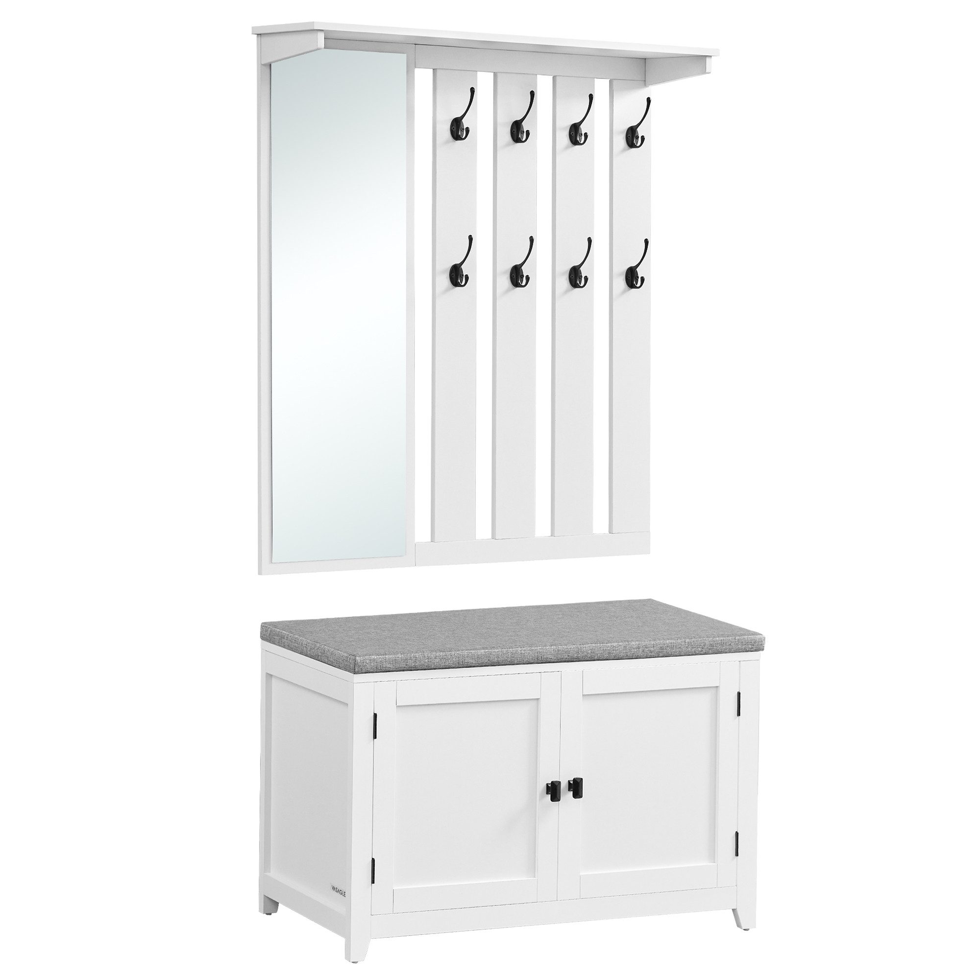 VASAGLE Schuhbank, Schuhbank Wandgarderobe Set, Garderobe günstig online kaufen