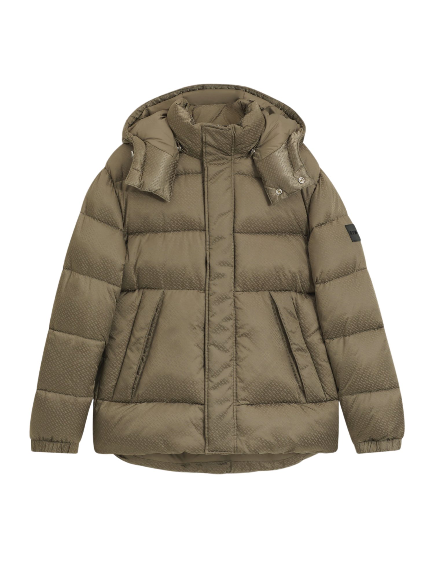 BOSS Outdoorjacke braun,Outdoor,Polyamid,Unifarben,Stehkragen,Lang,Regular Fit