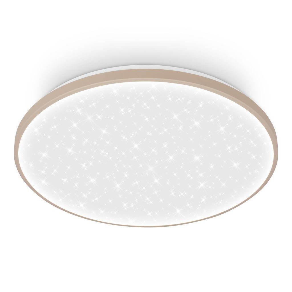 Briloner Leuchten LED Deckenleuchte LED Deckenlampe Dimmbar Sternenhimmel, LED fest integriert, 4000K - Neutralweiß, 48x6,5 cm, Wohnzimmer, Schlafzimmer, Flur