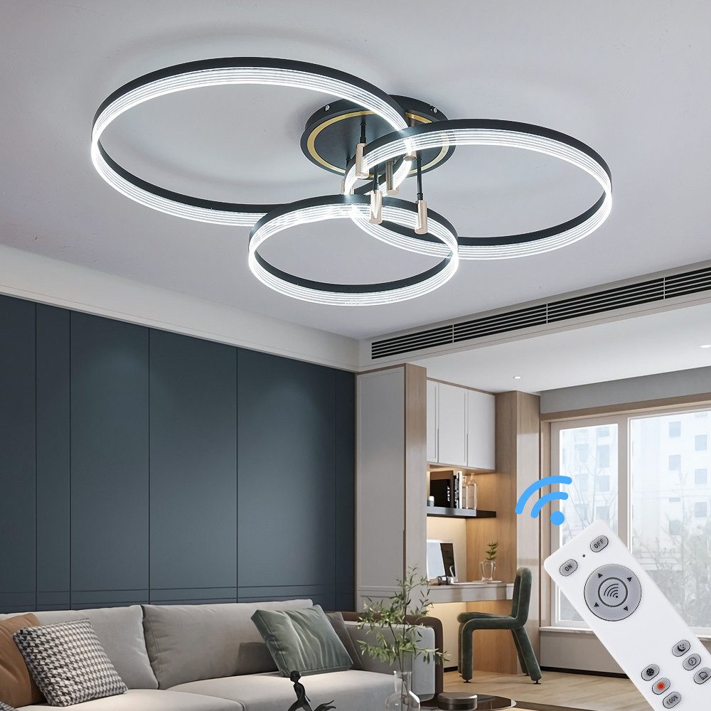 Eurotondisplay LED Deckenleuchte LED Deckenleuchte Fernbedienung/Handy-App günstig online kaufen