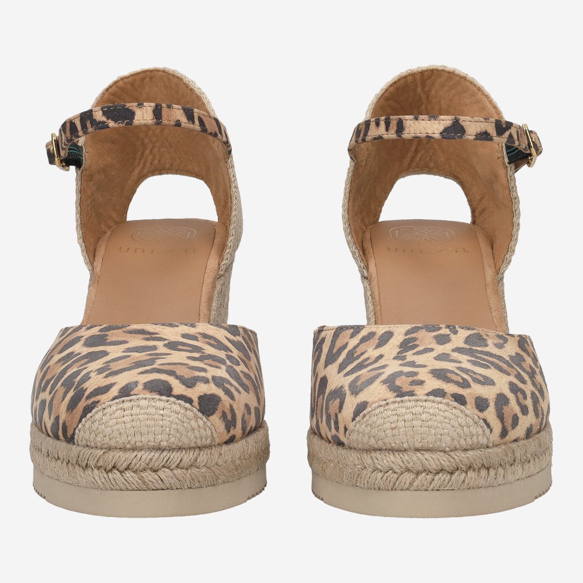 Unisa Unisa CACERES_LKD CANNELLE LEO, Sandaletten, Braun kombiniert, Damen Sandalette