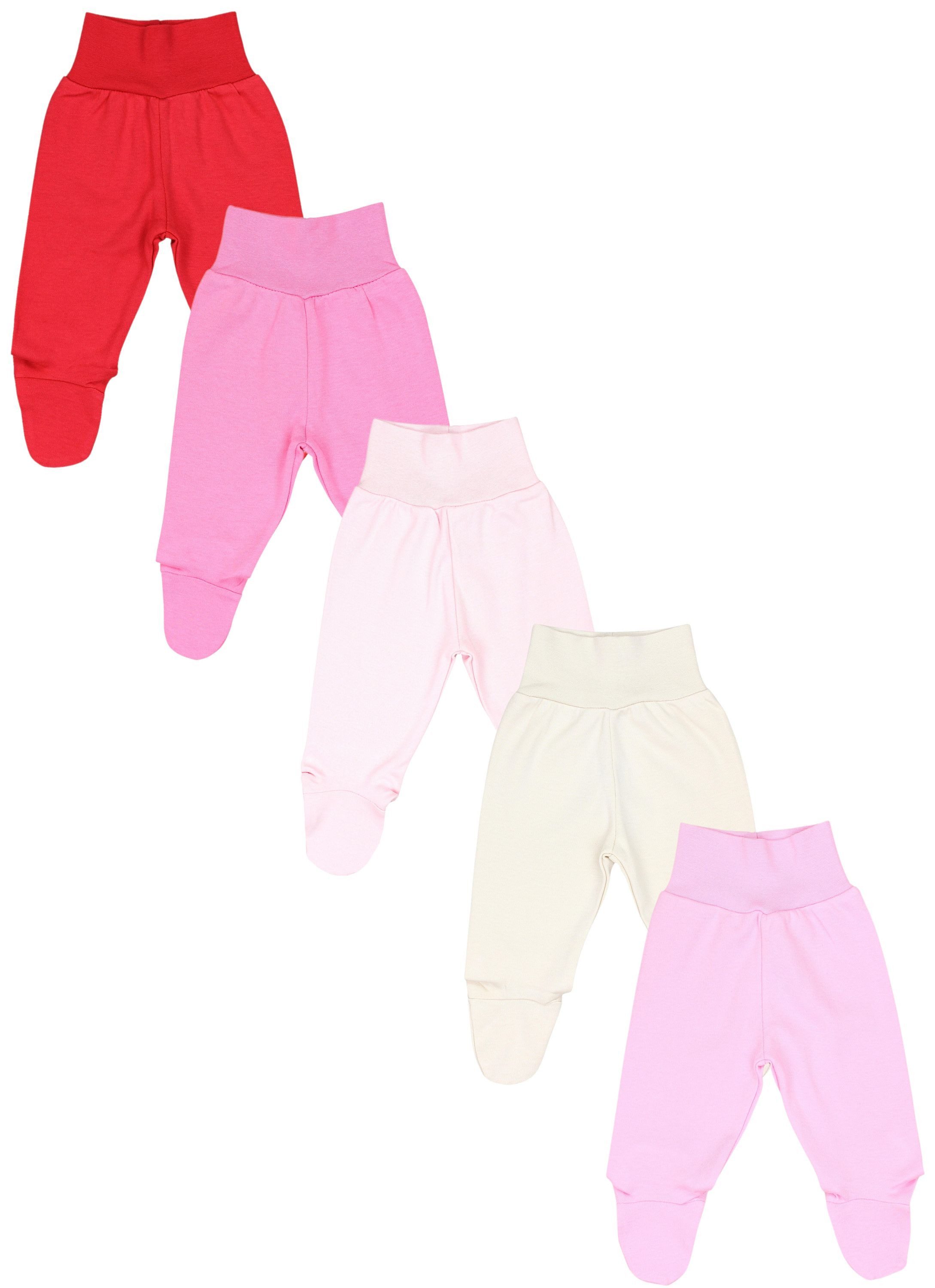 Pumphose TupTam Baby Strampelhose Jungen Mädchen Hose mit Fuß 5er Pack