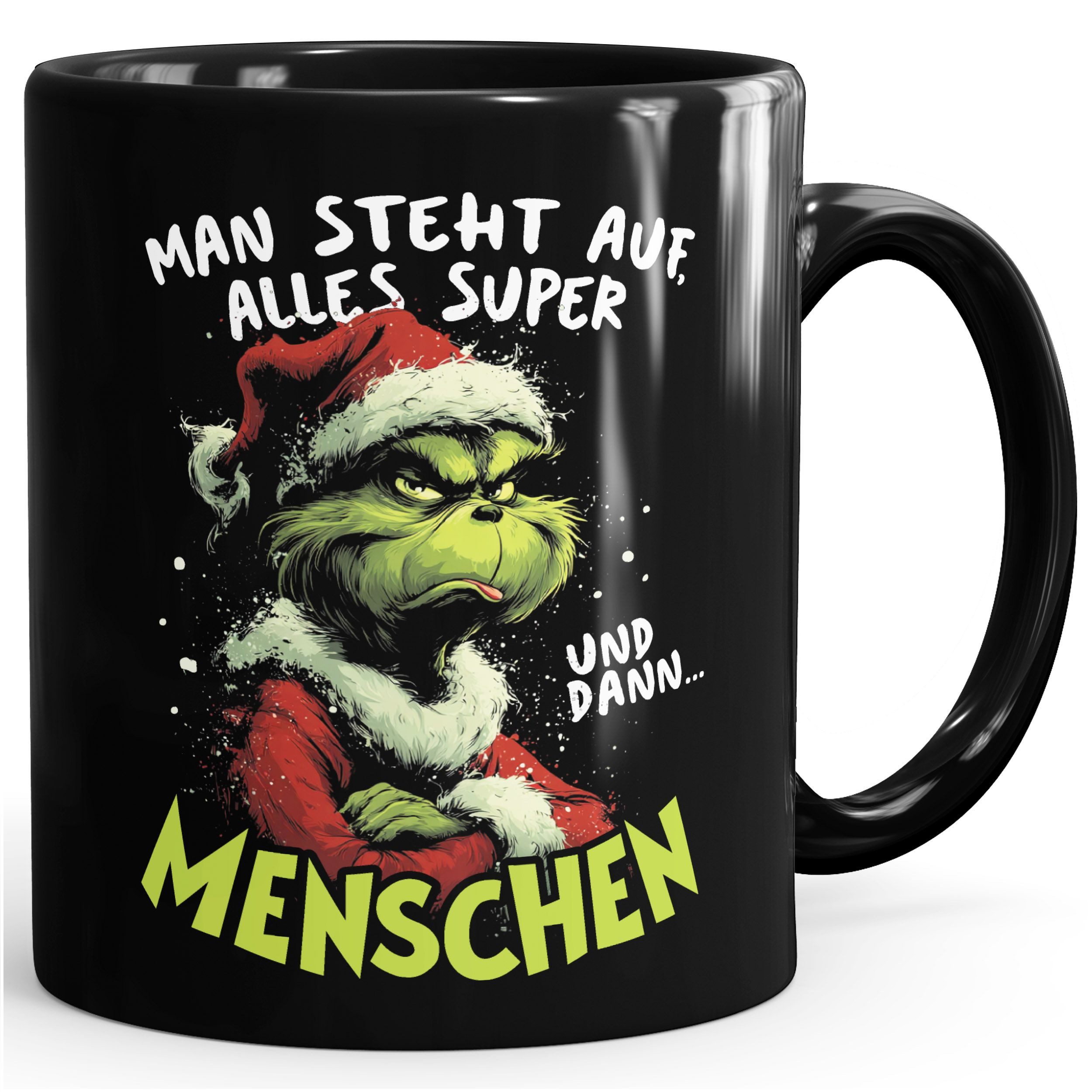 Tasse Weihnachtstasse Design Spruch keine Menschen Weihnachtsmuffel