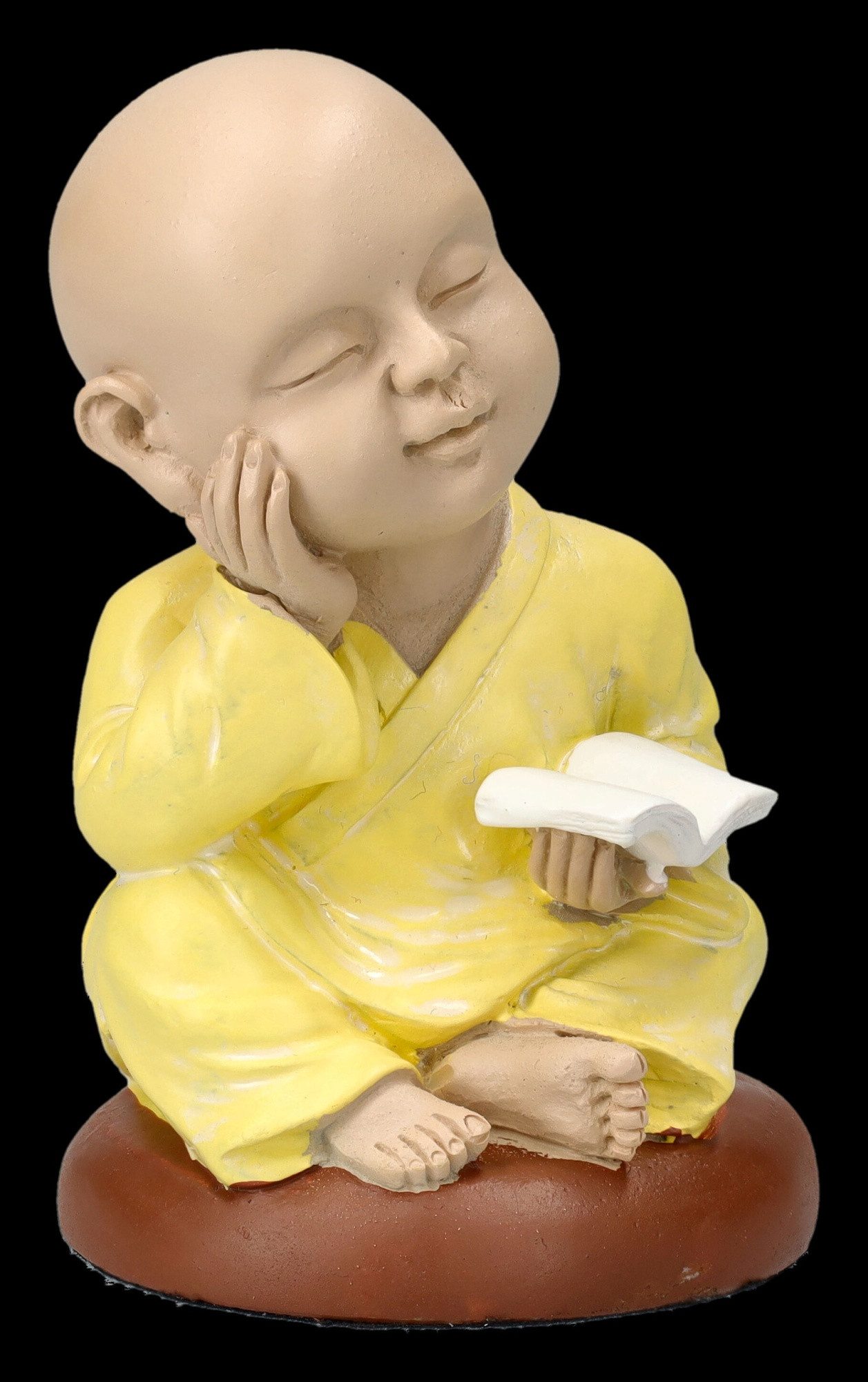 Figuren Shop GmbH Dekofigur Buddha Mönch Figur - Nachdenklich - Mythologie Buddhismus Dekofigur