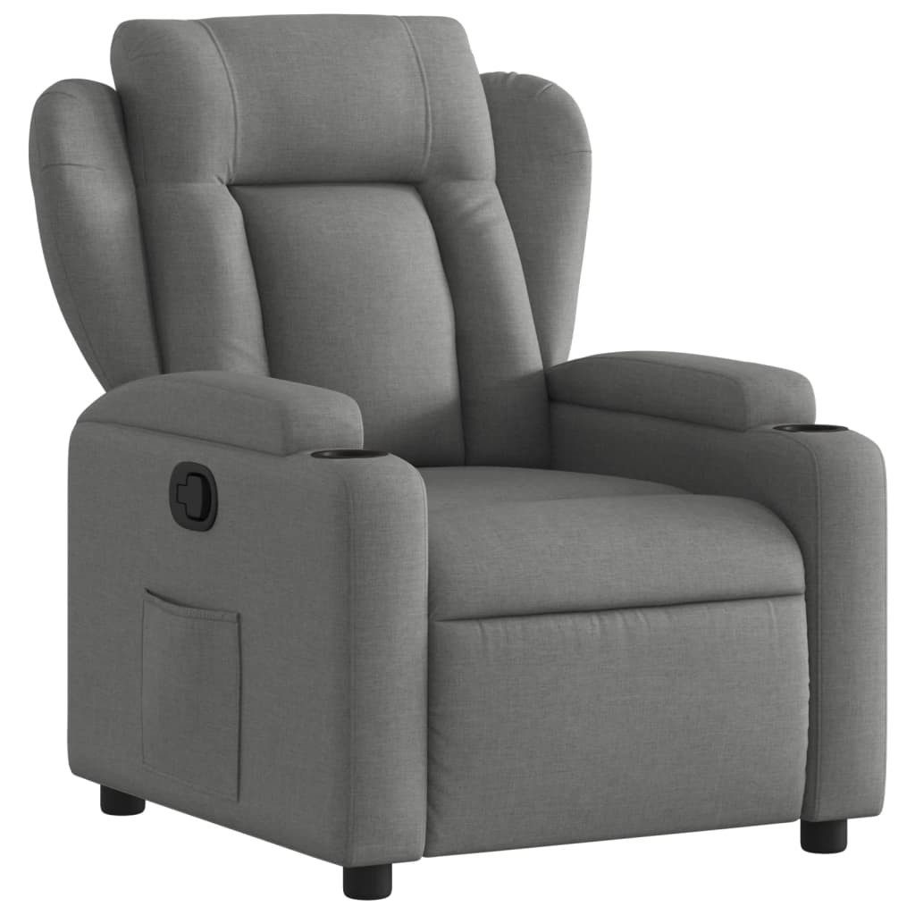 vidaXL Sessel Relaxsessel Dunkelgrau Stoff (1-St) günstig online kaufen